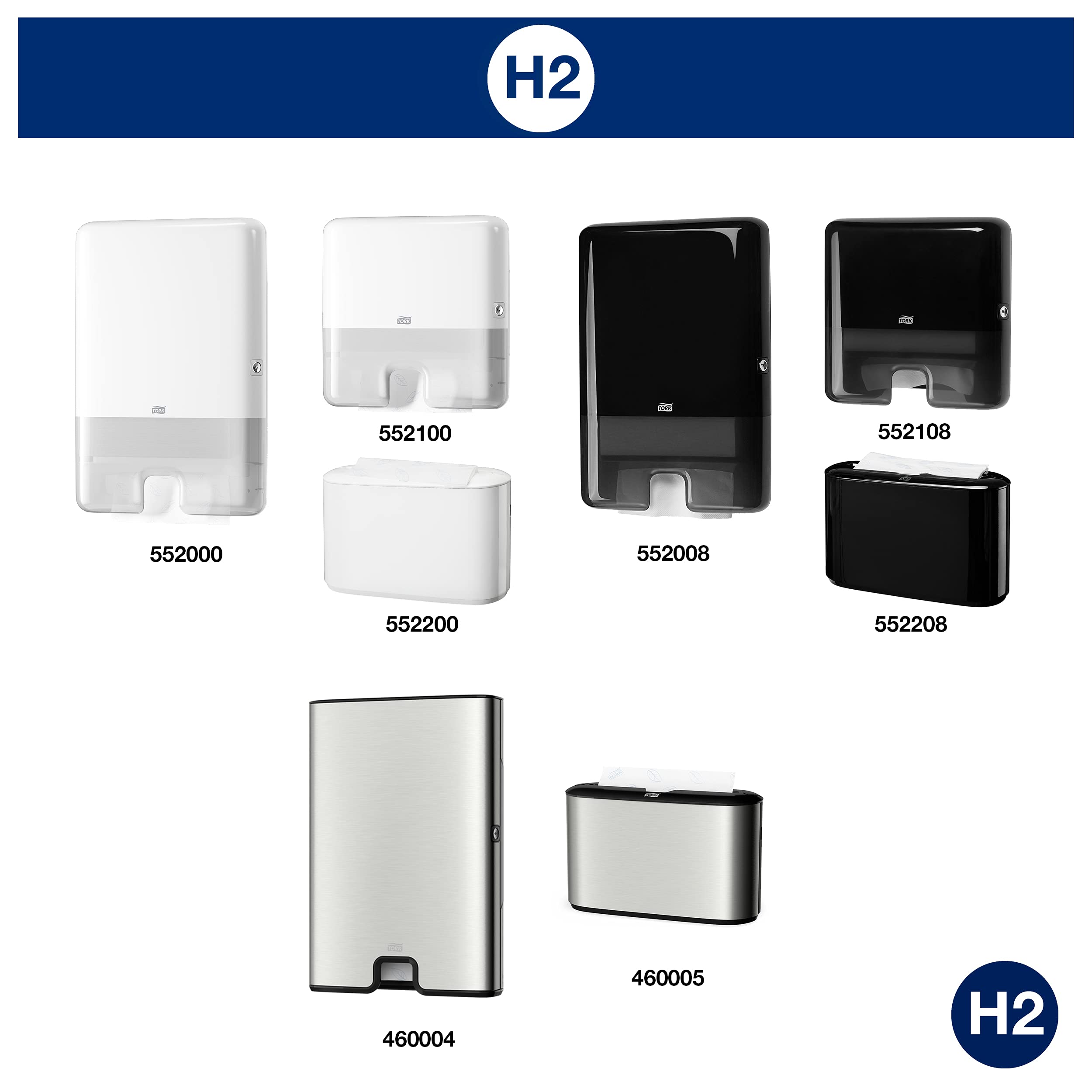 Tork Toallas de mano Xpress/Toallas Advanced plegadas en Z suaves y absorbentes compatibles con el sistema de Tork H2, blanco