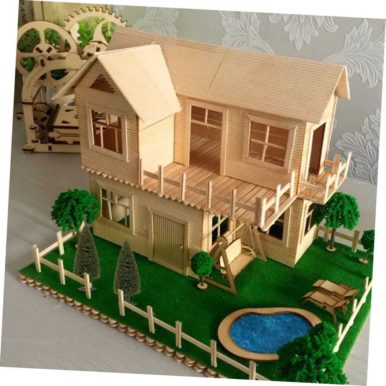 Alipis 45piezas Árboles De para y Accesorios De Maqueta para Modelismo y Decoración del