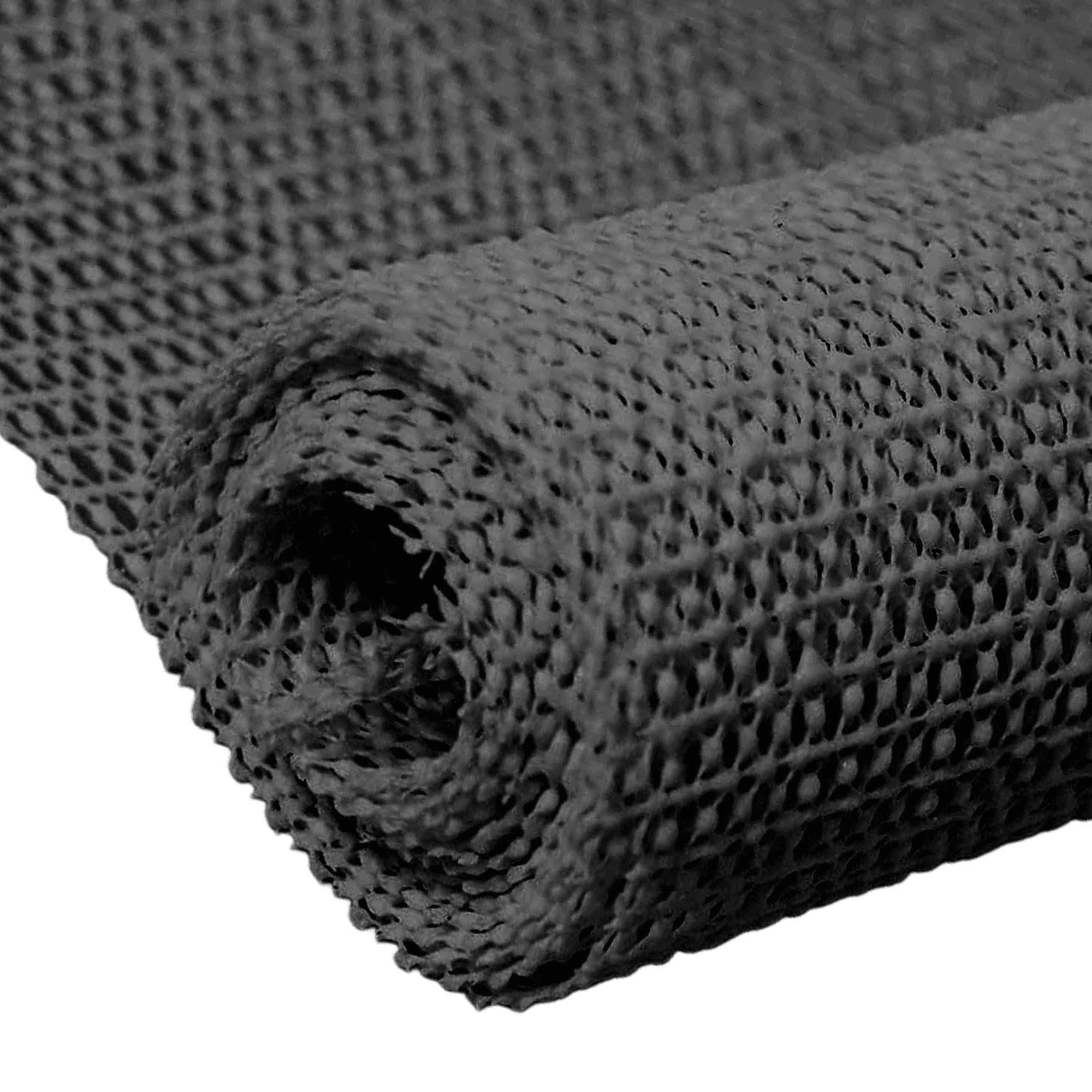 Anti Rutsch Teppichunterlage 125 x 236 cm Ohne Weichmacher Shelf Drawer Liner Zuschneidbar DIY für Teppich Tisch Auto Kofferraummatte, Schwarz