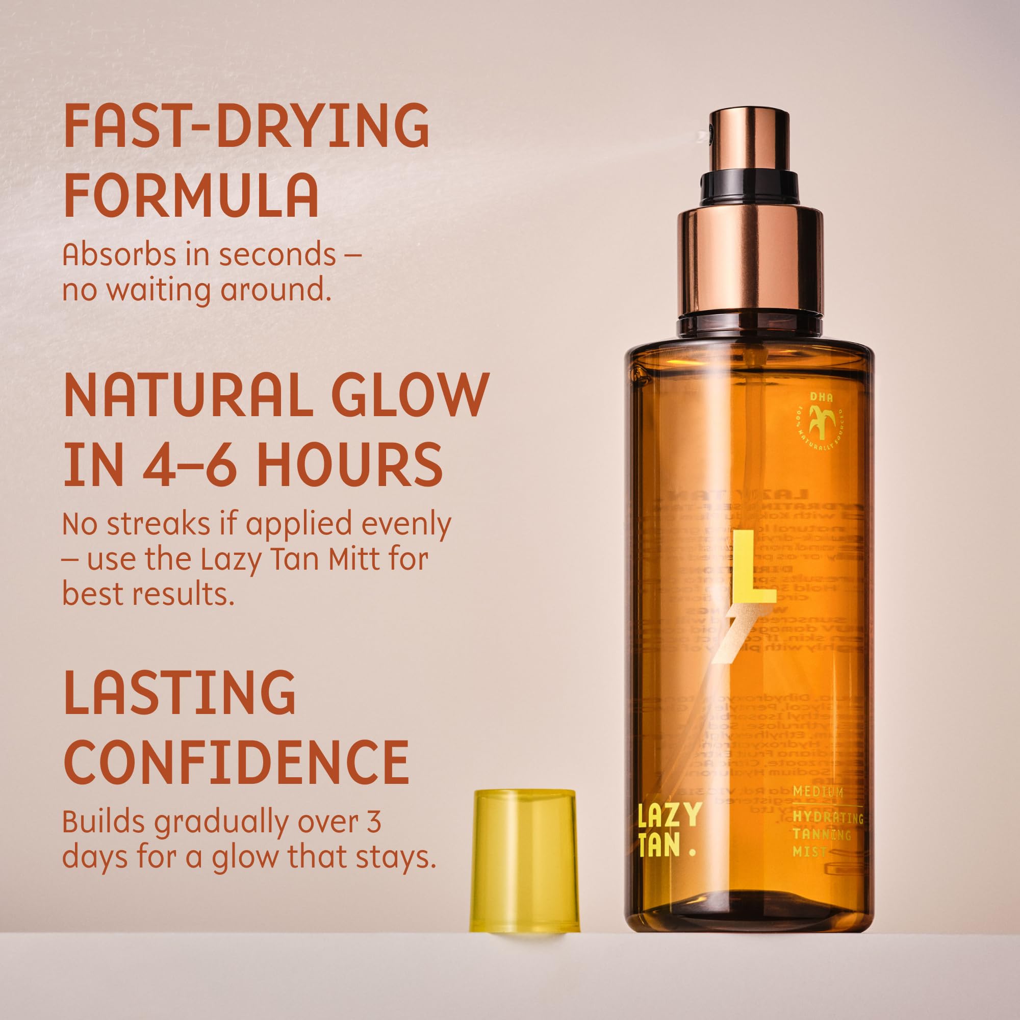 Lazy Tan Face Tan Mist, Self Tanning Mist, Waterproof, Effortless and Natural Looking, Gradual Sun Kissed Glow - Image 4