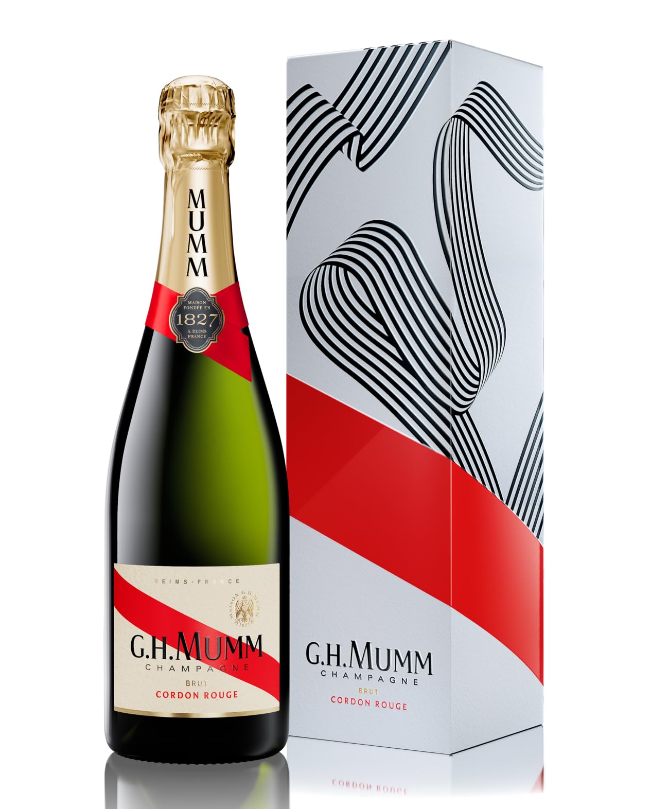 G.H, MUMM Champagne Cordon Rouge - 12,5%, 75cl avec étui