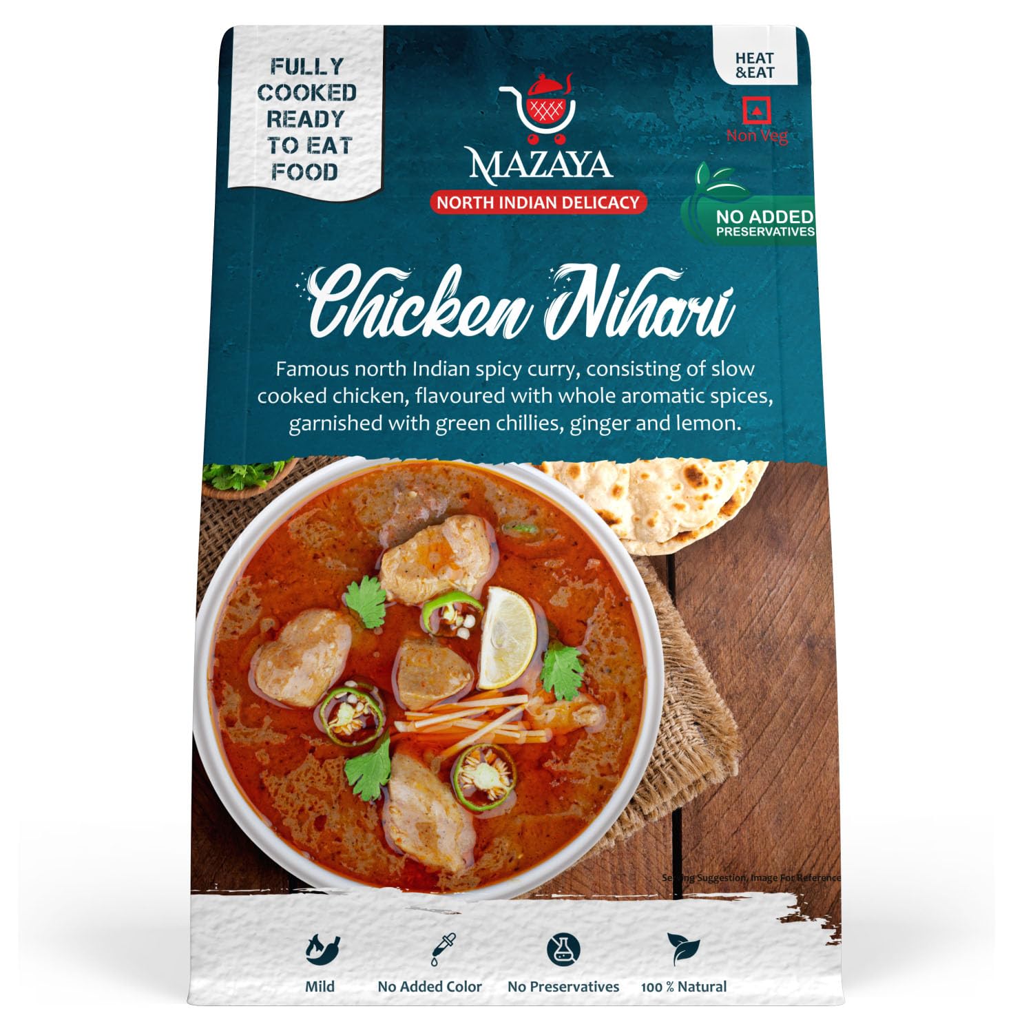 MAZAYA Heat & Eat Fully Cooked Ready to Eat Chicken Nihari with No Added Preservatives 100% Natural (Non Veg 285Grams) (B0C96FBCGR) Amazon Price History, Amazon Price Tracker