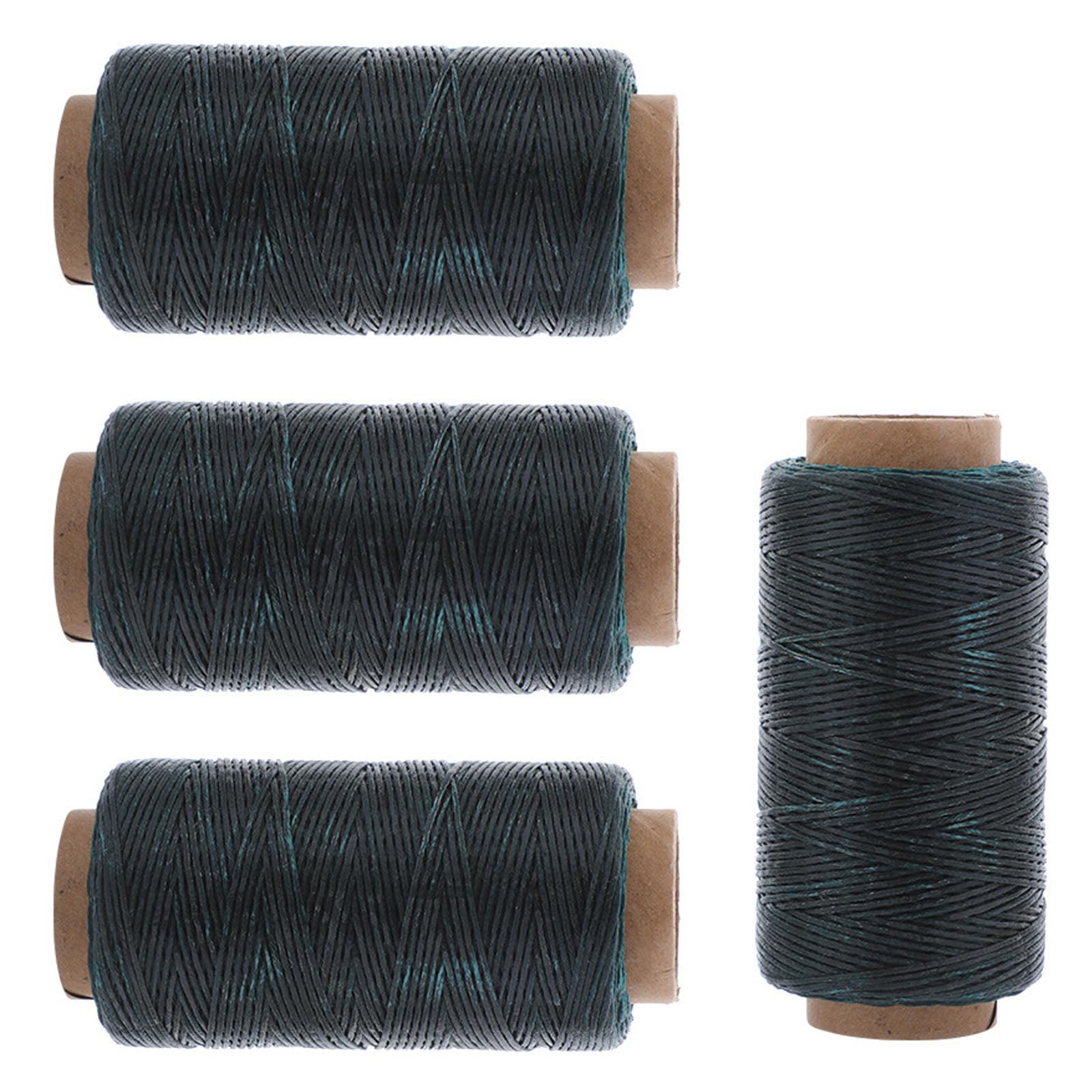 Fil de cire pour cuir en lot de 4 rouleaux de 150m pour couture manuelle