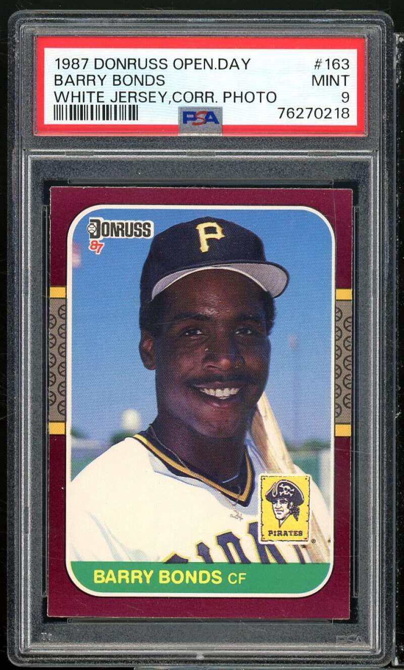 Amazon.com: Barry Bonds Rookie Card 1987 Donruss Opening Day #163 