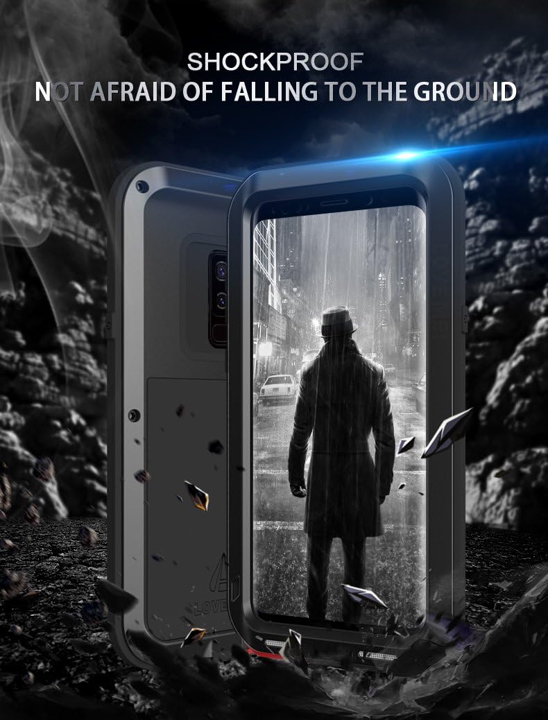 Love Mei Metal Armor Shockproof Case Aluminum Cover For Samsung GALAXY S9 (White)