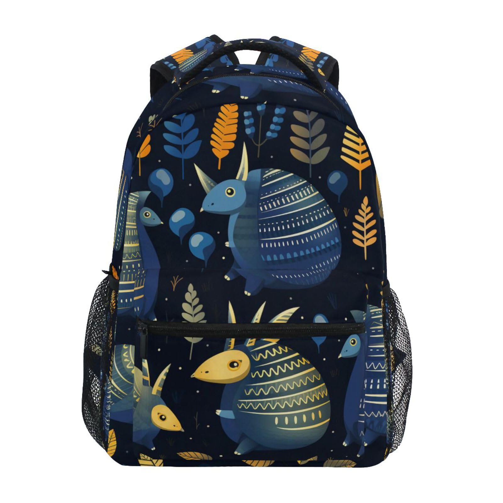 Linnyio Girls Pattern Cute Cartoon Armadillo School Backpack For Boys Bookbags Stylish Design Student Bags