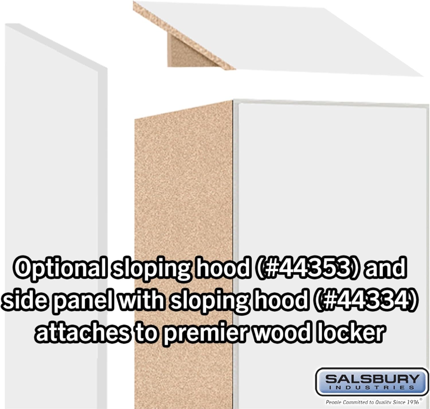 Salsbury Industries 12" Wide Wood Locker - Double Tier - 1 Wide - 6 Feet High - 18" Deep - Arctic White - Resettable Combination Locks