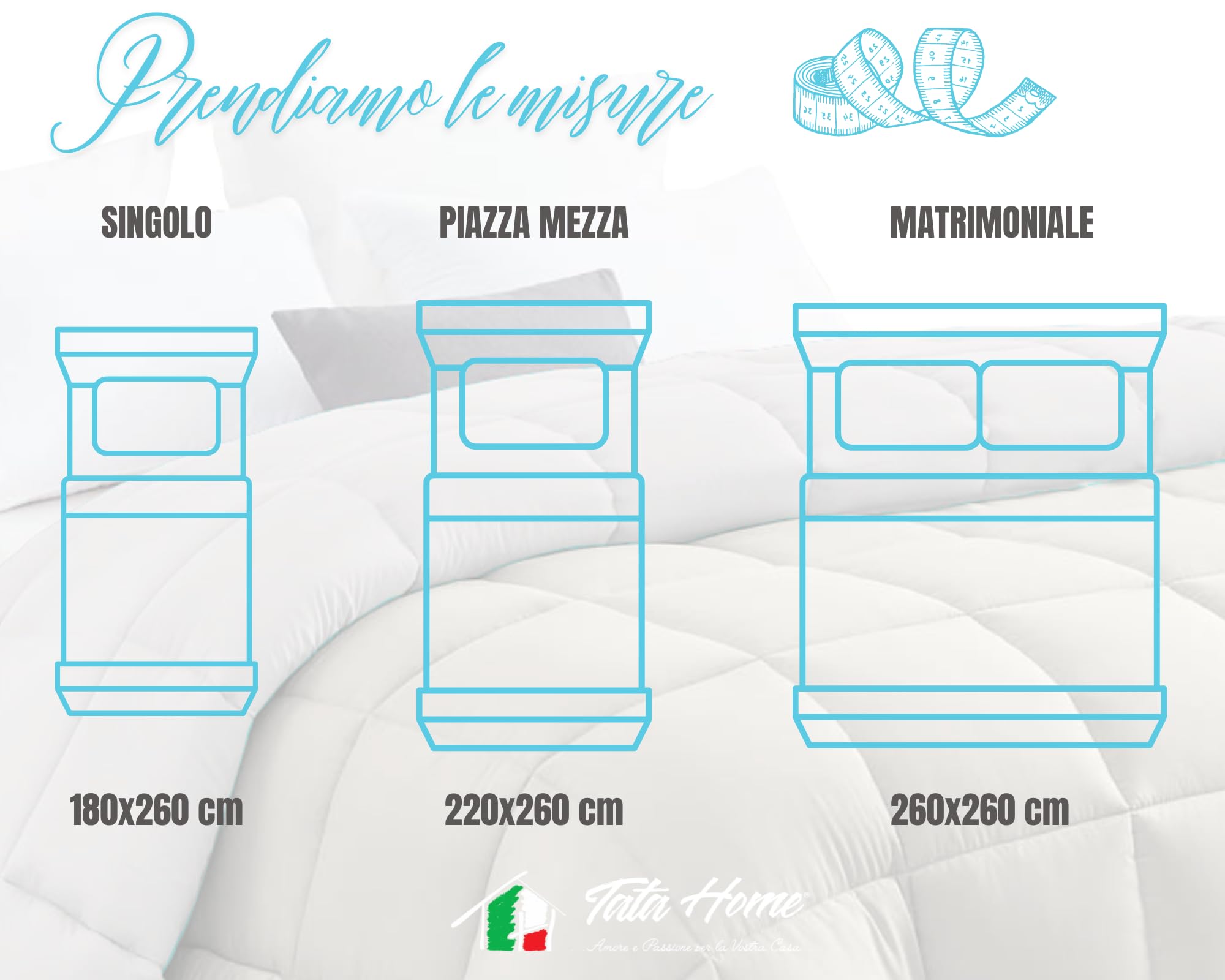 Tata Home Trapunta Invernale Tinta Unita Double Face Piazza Mezza Imbottita 350 gr/mq Piumone Caldo Letto Piazza e Mezza 220x260 cm Bicolore Rosa Fucsia Mod. J
