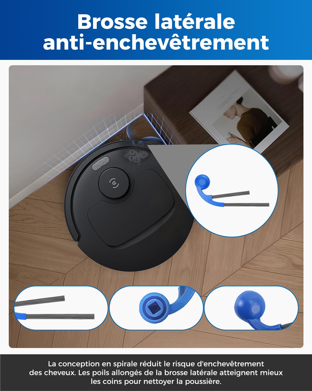 T50 OMNI Gen3 Accessoires pour Ecovacs Deebot T50 PRO OMNI Gen3/T30C Omni/T30C Omni Gen2,27 Pièces:1 Brosse Principale,6 Brosses Latérales,6 Sacs à Poussière,4 Filtres HEPA,8 Lingettes de Nettoyage