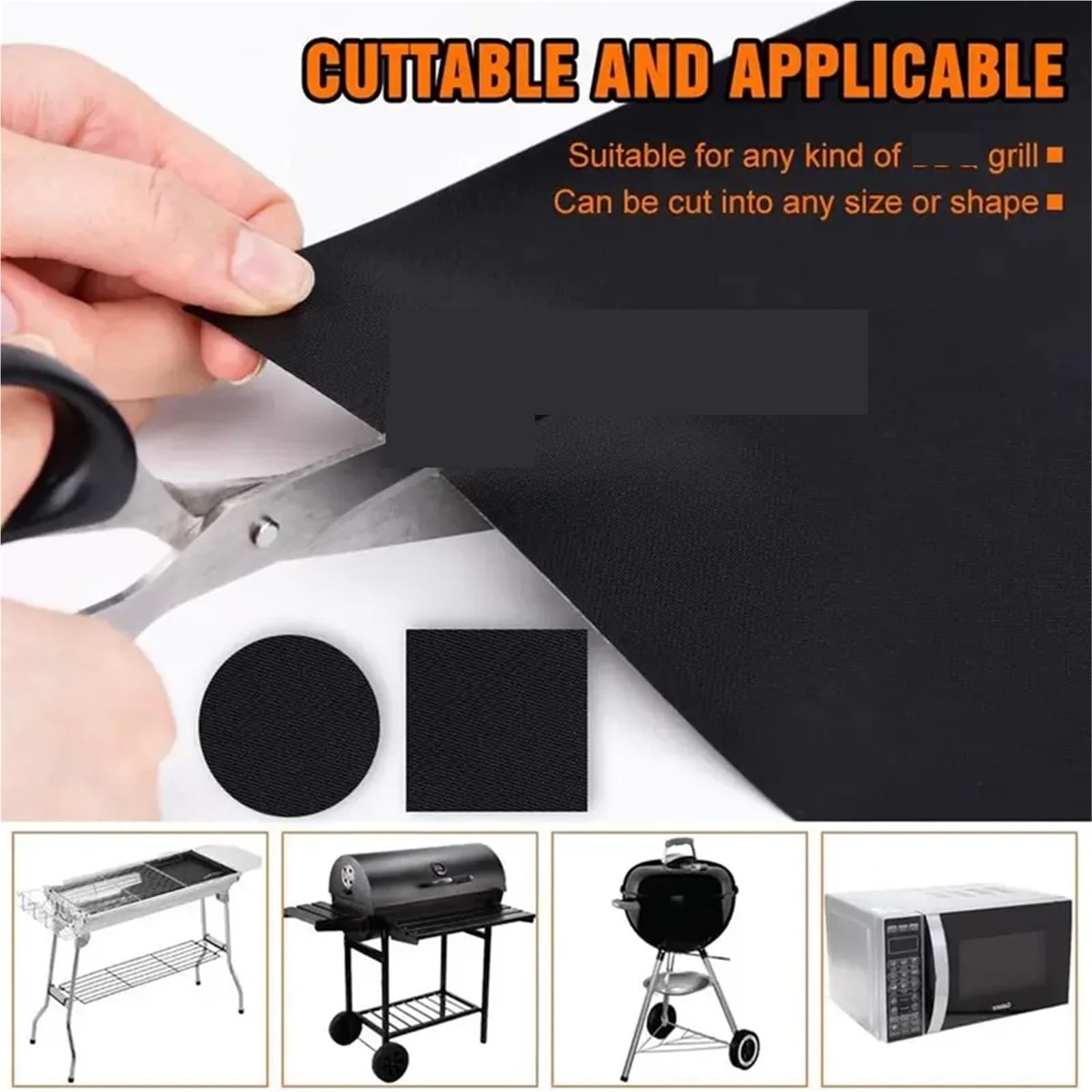 Tapis De Four Feuille de cuisson antiadhésive, tapis réutilisables résistants à la chaleur, for feuille pique-nique, revêtement four, 5 pièces