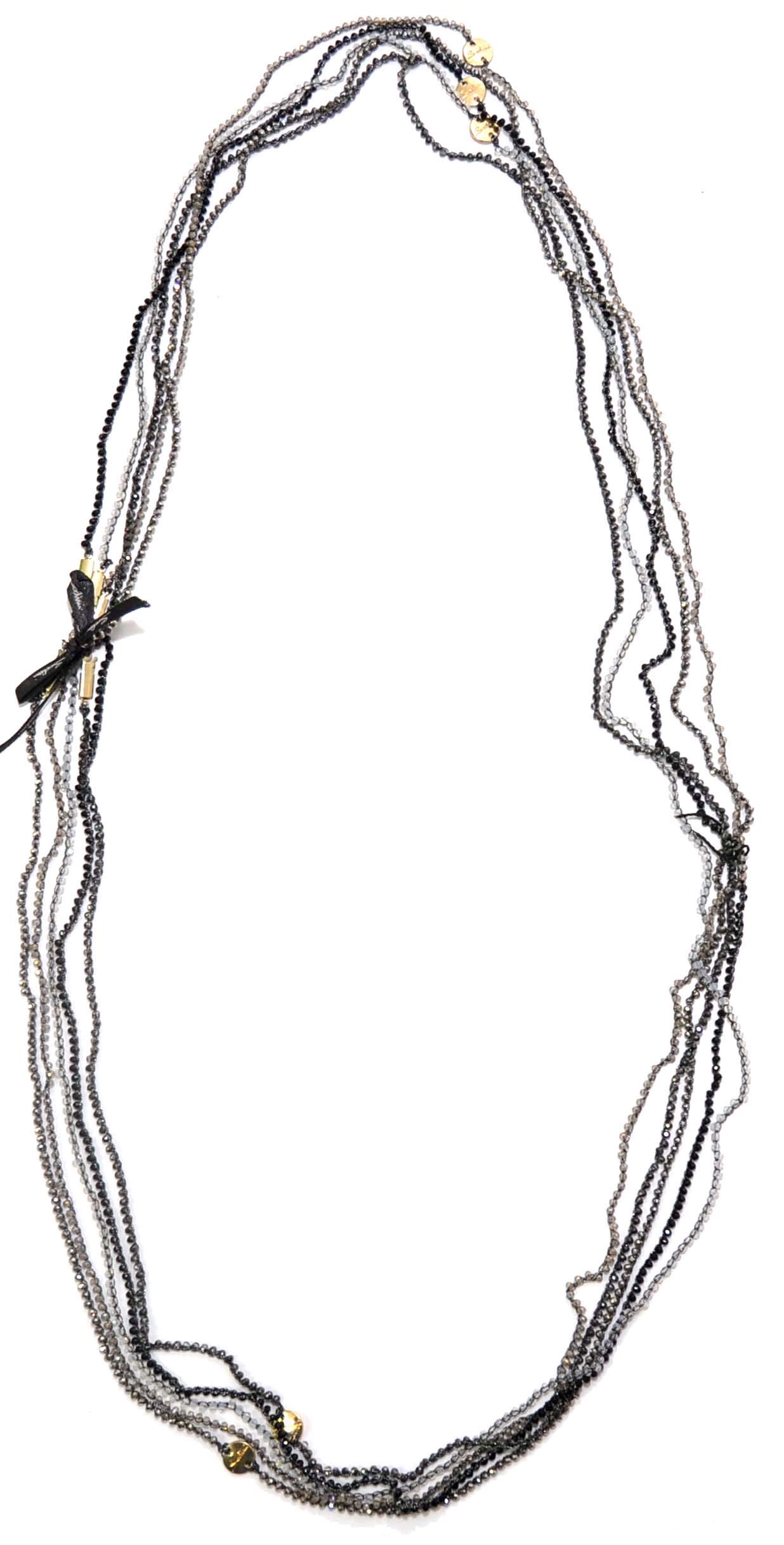 Collana multifilo con cristalli Sodini Bijoux