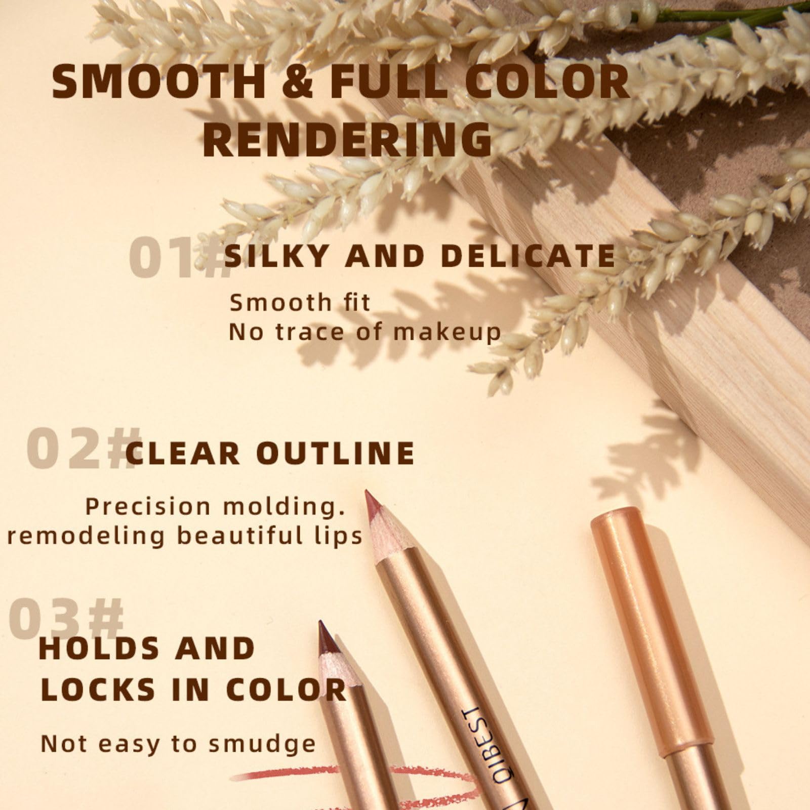12Pcs Nude Lip Liner Set, Lipstick Pencil Lip Liner Stain, Long-lasting & Waterproof Lip Liner - Image 3