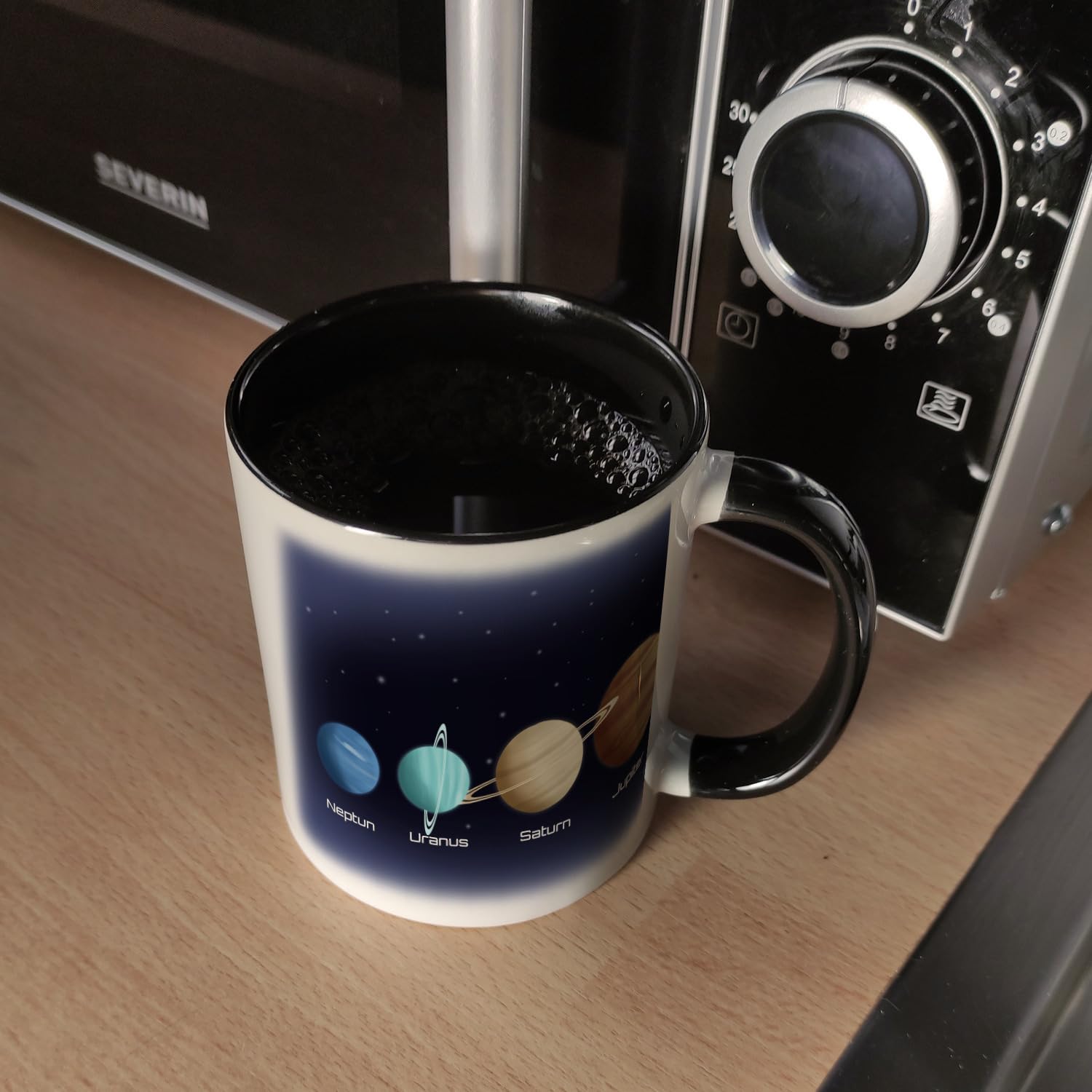 Farbwechsel-Tasse Mit Sternbild-Design – 325 Ml, Thermo-Wechsel Von Schwarz Zu Sternenhimmel