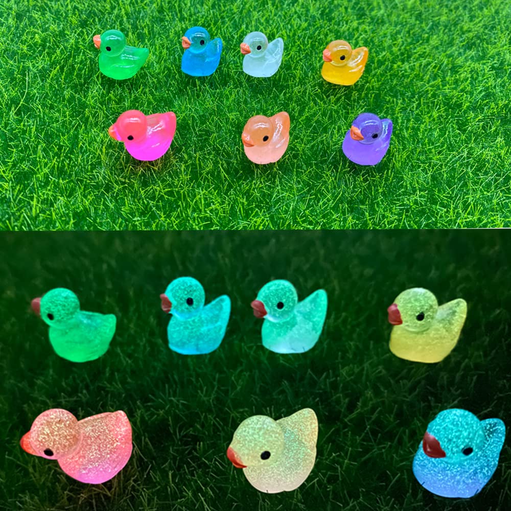 100 Mini Patos De Resina - Juguetes Para Bañera, Decoración Para Fiestas Y Dioramas