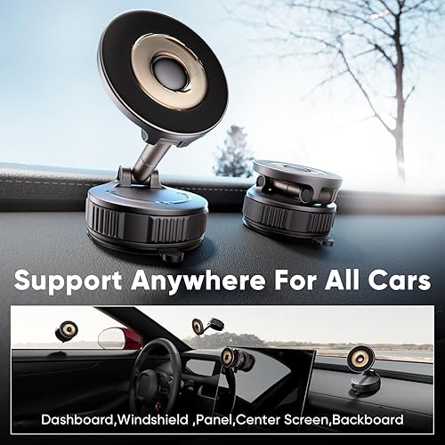 Miniatura 2 de Soporte de teléfono para tu automóvil, soporte de teléfono para automóvil Magsafe succión más fuerte de 120 libras y 2800 gf magnético más fuerte