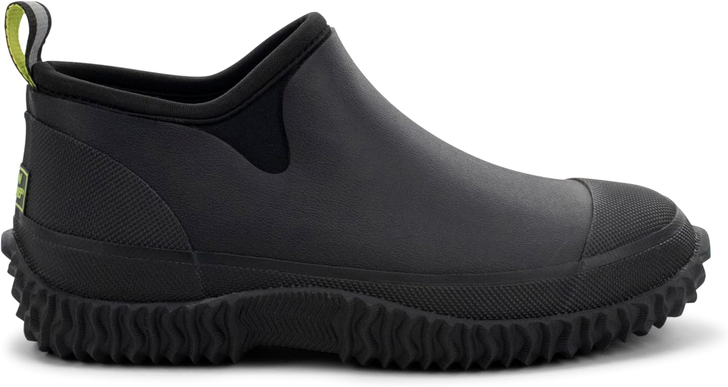 Western Chief Grazer Unisex Waterproof Rubber Garden Shoes, Neoprene Insulated Slip-On, Outdoor Ankle Rain Boots for Men and Women