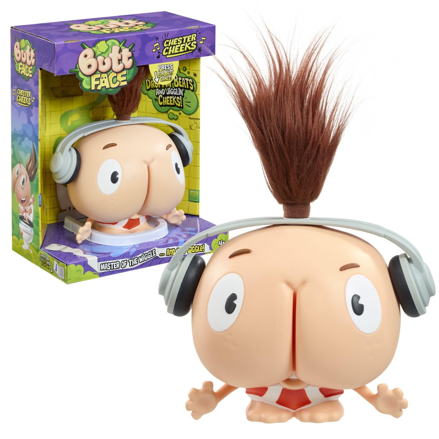 Goliath Butt Face: Chester Cheeks - The Master of Droppin' Beats & Jigglin' Cheeks - Cheeky Novelty Gift for Kids Ages 4+