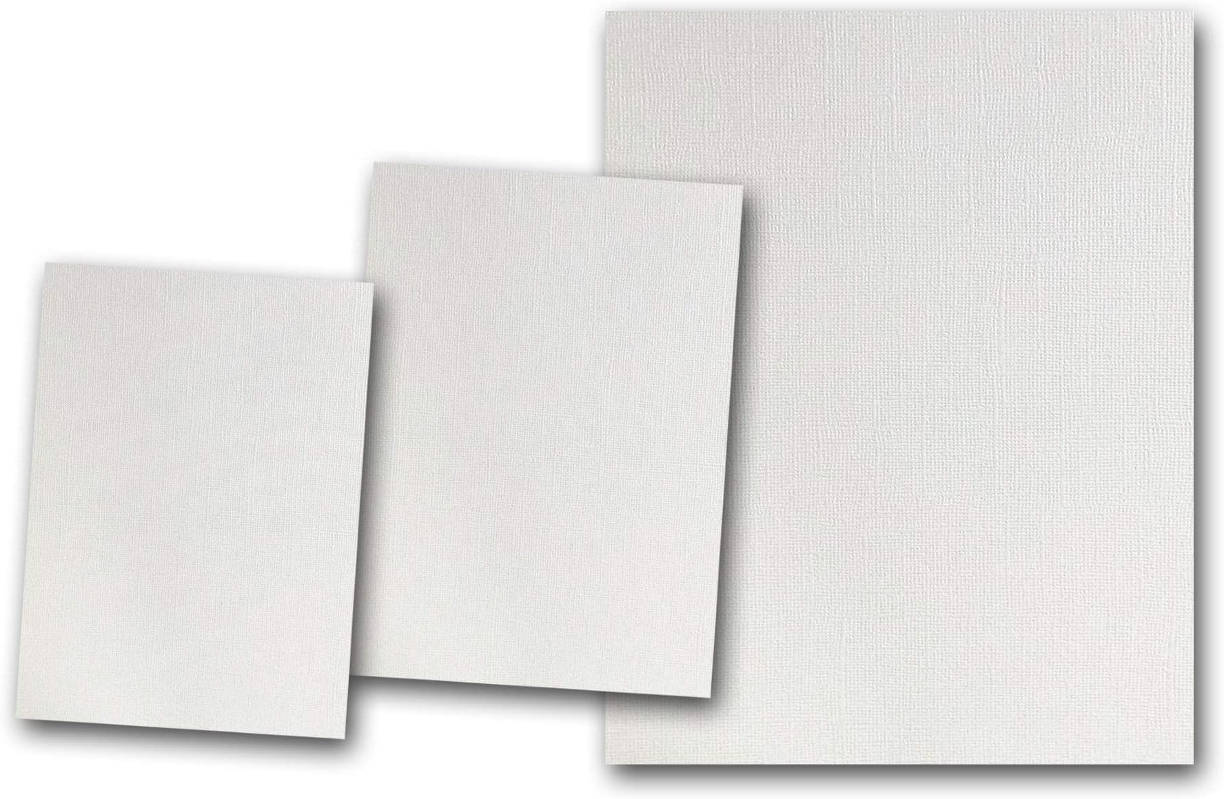 Premium Pearlized Metallic Textured Wedding Cake White Card Stock 80 Sheets - Matches Martha Stewart Wedding Cake - Great for Scrapbooking, Crafts, Flat Cards, DIY Projects, Etc. (4 x 6)