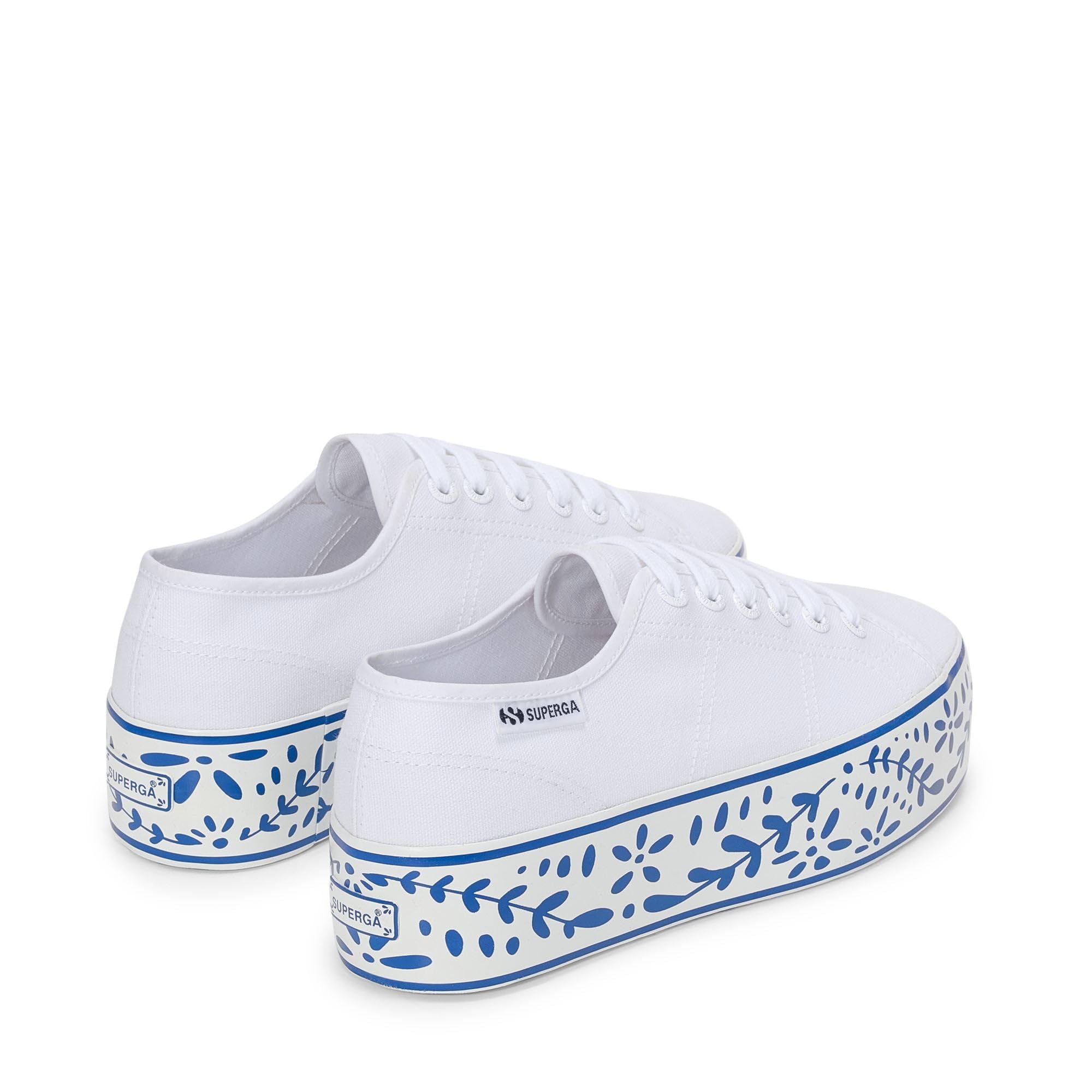 SUPERGA - Sneakers, Donna, Cotone, Casual, 3790 Platform Ceramic Print Leggera
