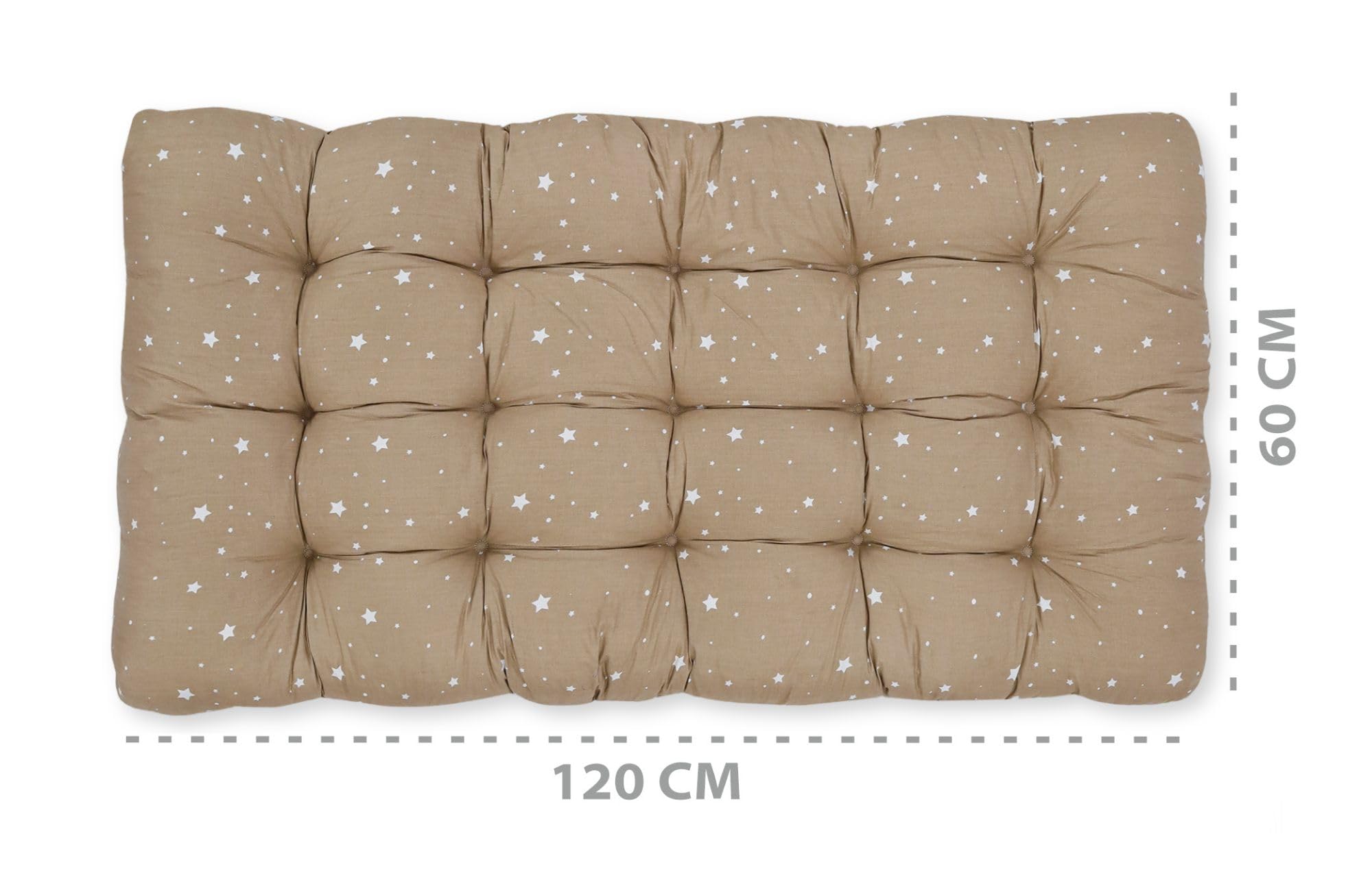Children's Floor Mattress 60 x 120 cm – Soft Cotton Cushion for Climbing Arch and Montessori Toy – Baby Play Mat and Reading Corner Oeko-Tex Africa - 3
