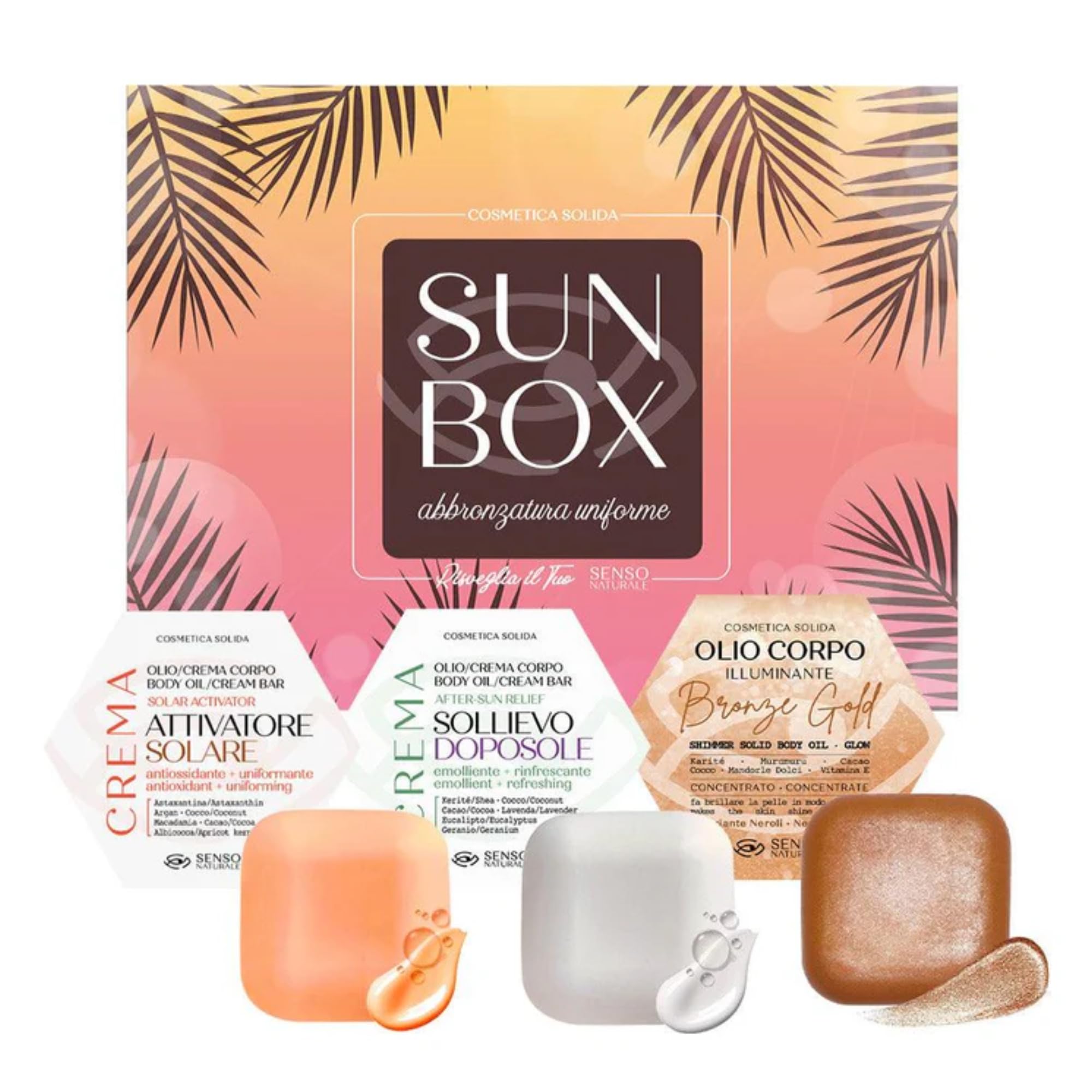 Senso Naturale Sun Box Gift Set, Natural Tanning & After Sun Skincare, Vegan, Organic, Dermatologically Tested