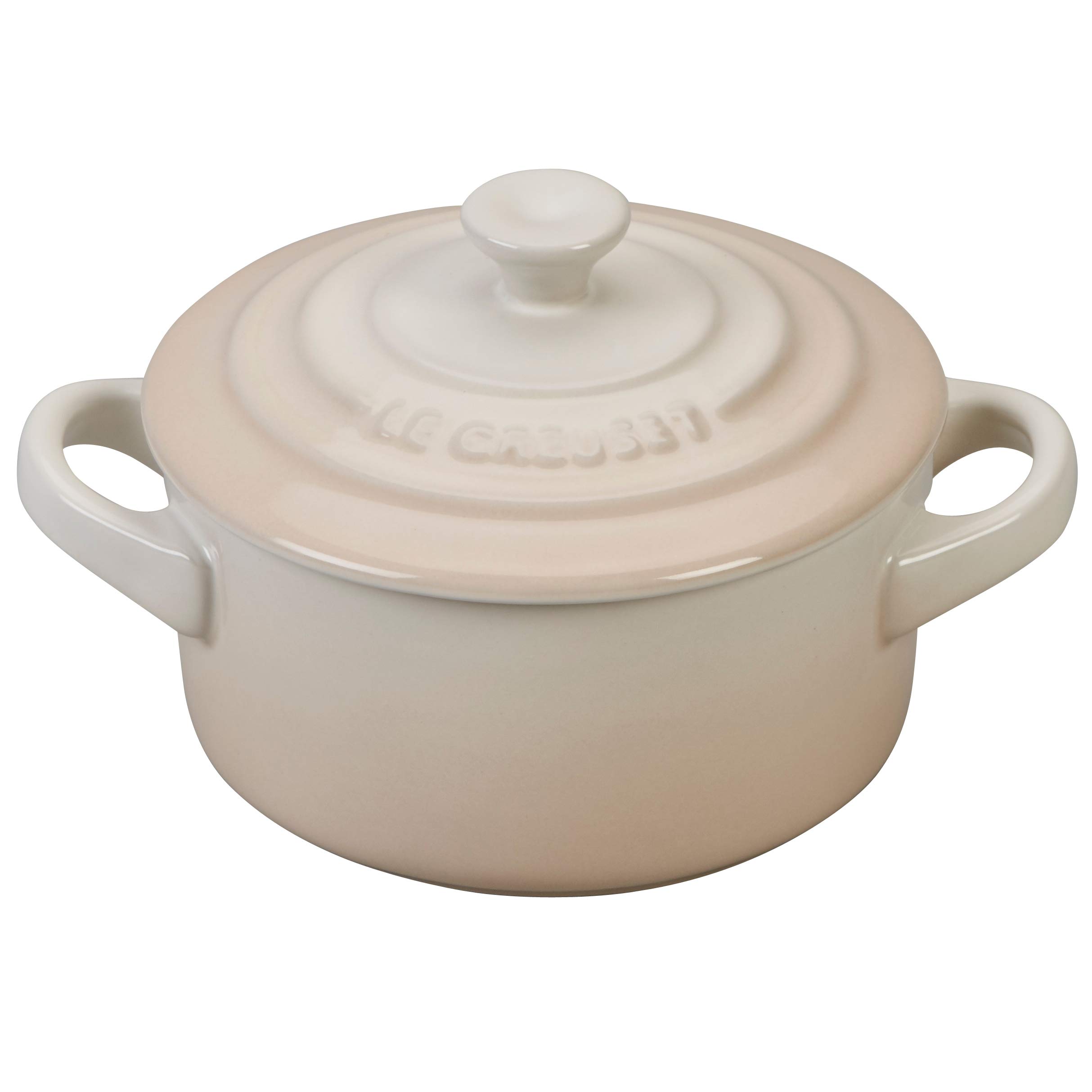 Le Creuset Stoneware Mini Round Cocotte, 8 oz., Meringue