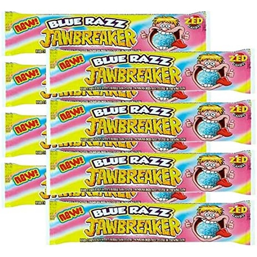 Zed Candy Blue Razz Jawbreaker Pack Of 8