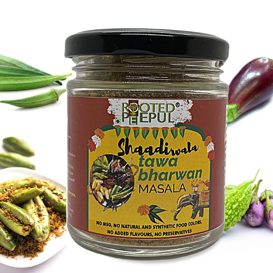 Rooted Peepul Shadiwala Tawa Bharwaan Masala | All Natural Spices | No Preservatives | 75g (B0BWQVZR7N) Amazon Price History, Amazon Price Tracker
