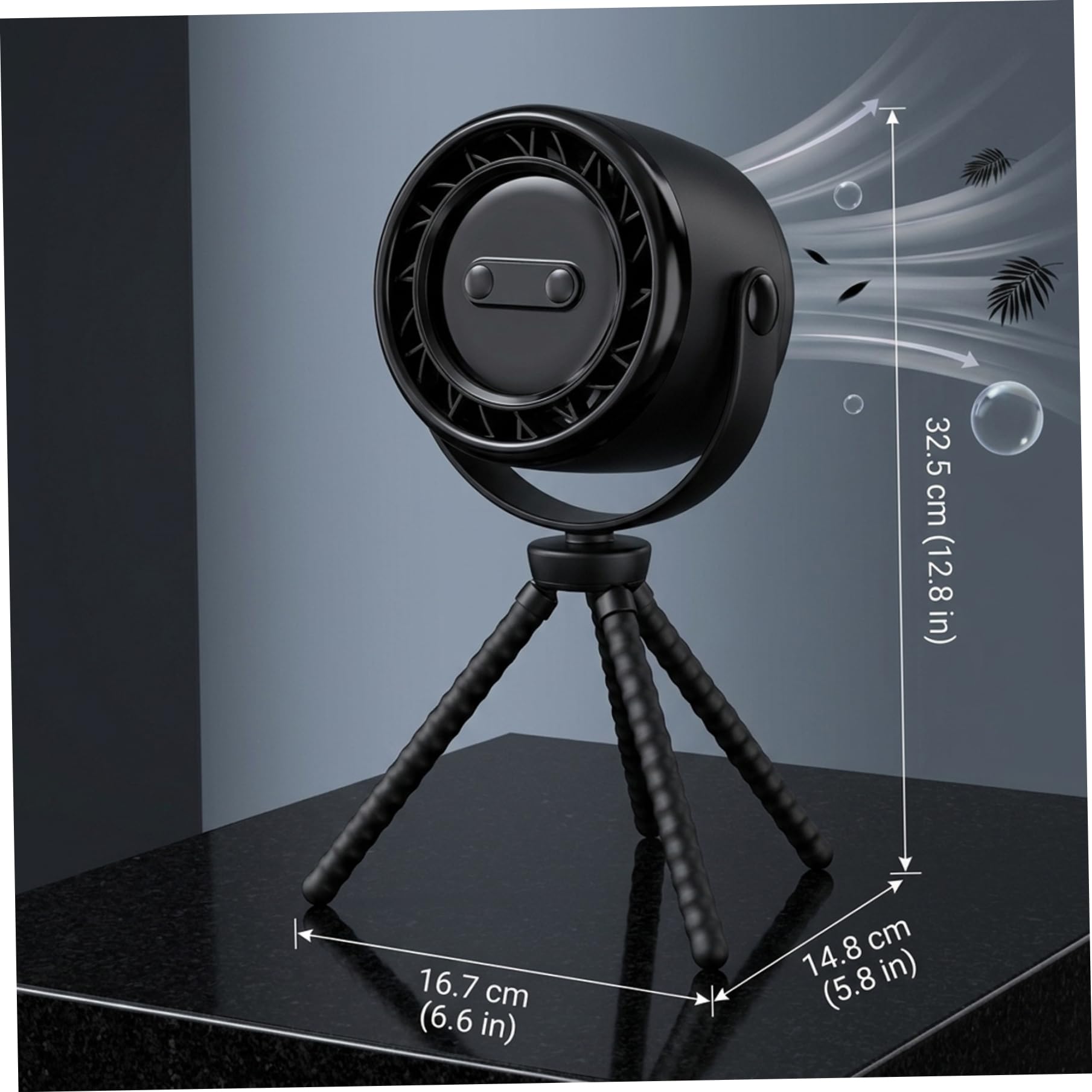 Ventilatore portatile per passeggino, ventilatore per neonati sicuro senza pale con batteria da 20000 mAh e display digitale, 100 velocità, ricaricabile, con clip per seggiolino auto, culla, viag