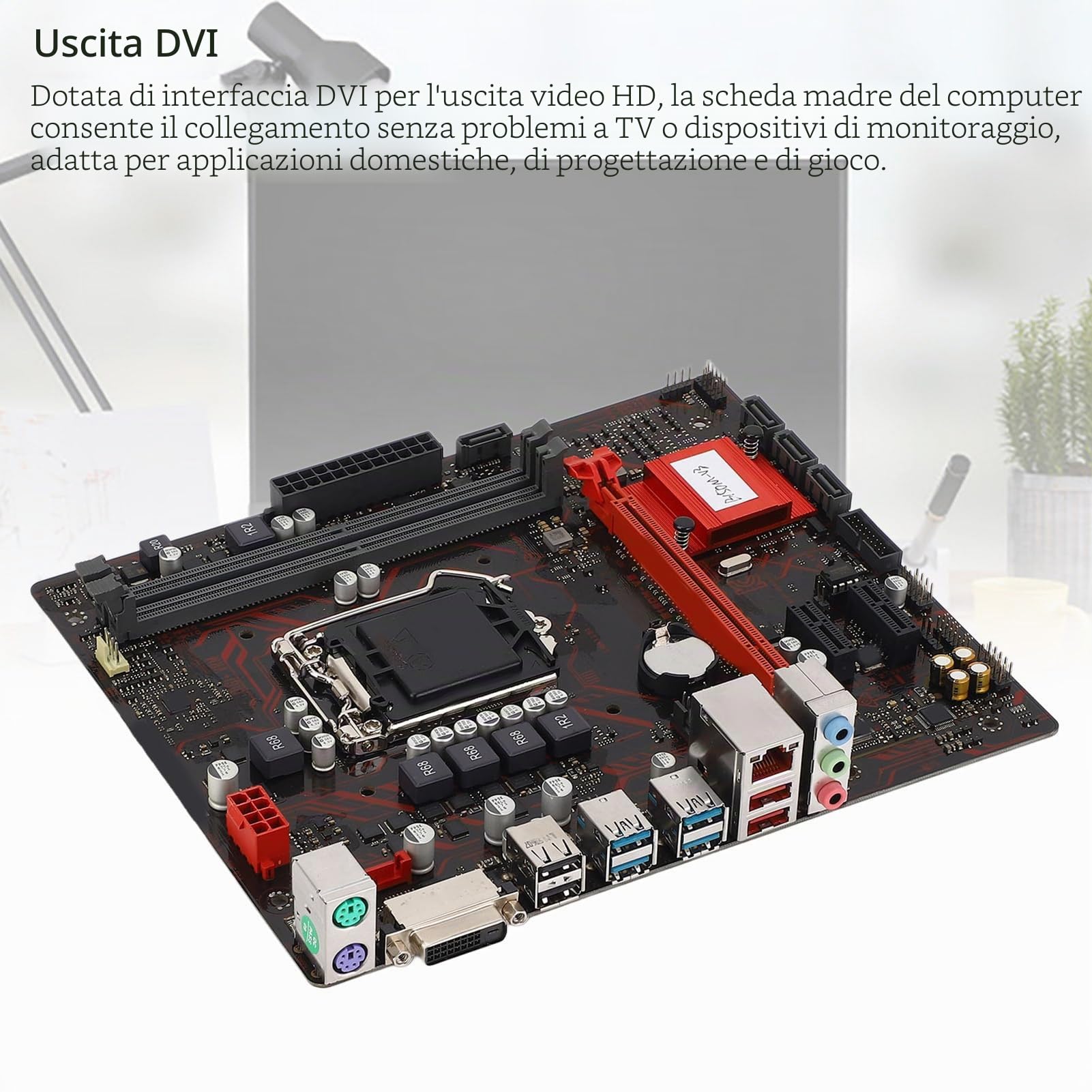 M ATX Desktop Motherboard, PCI-E 3.0 LGA 1151 CPU Slot Motherboard, DDR4 2133MHz Memory per Core I7 I5 I3 Pentium Celeron 14nm CPU