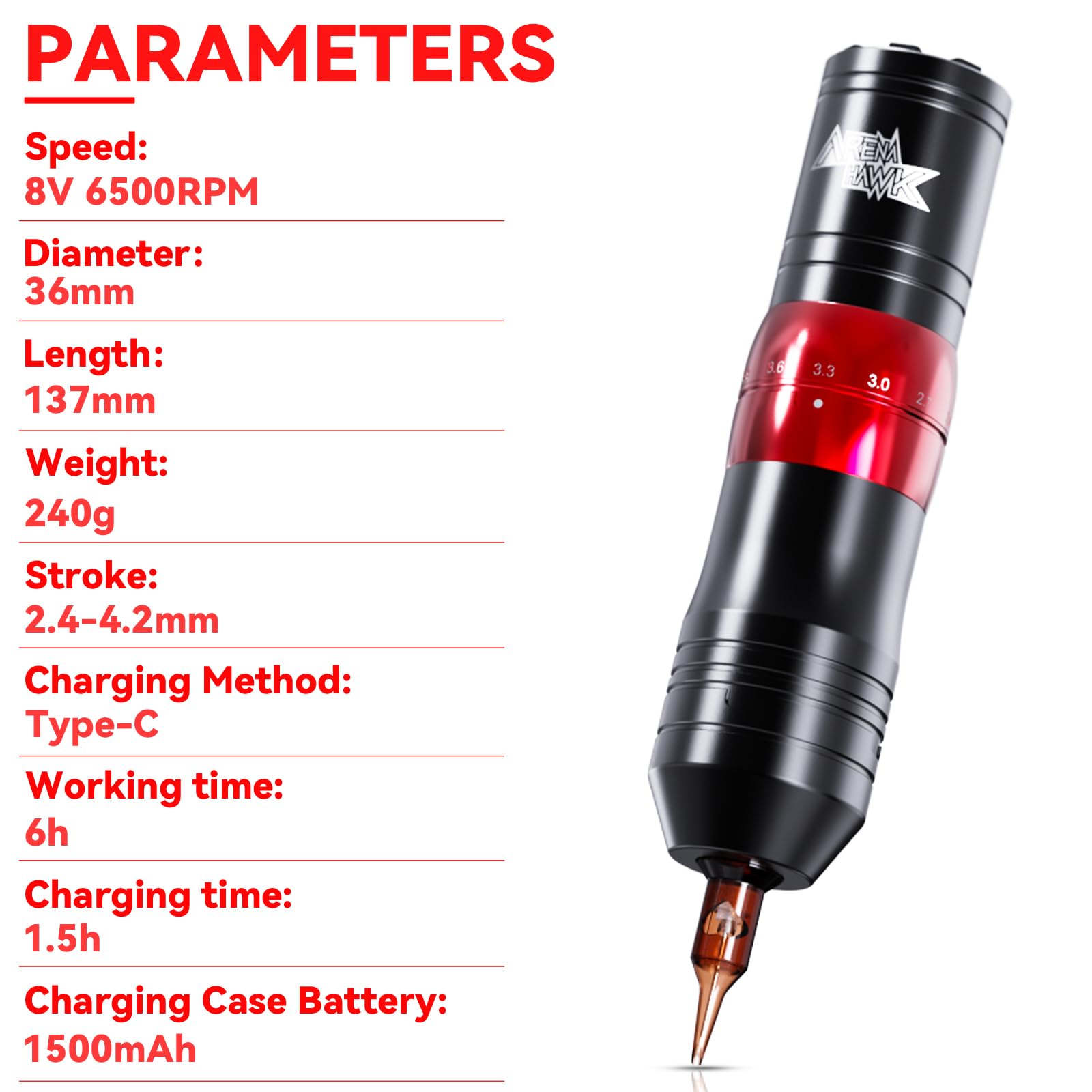 その他 Tattoo machine stroke 6changeable Tattoo machine stroke 6changeable
