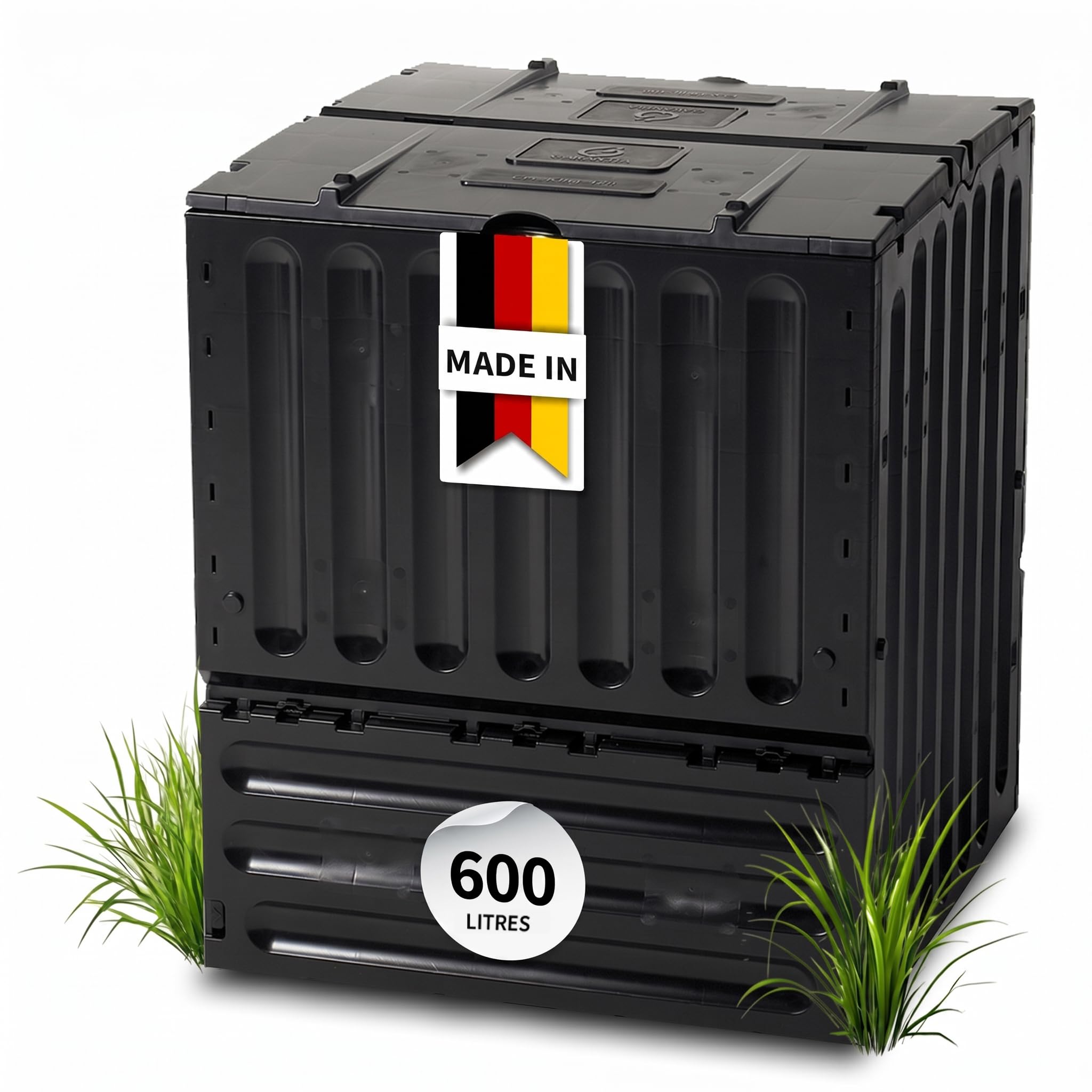 GARANTIA ECO-King Composteur 600 L, Noir