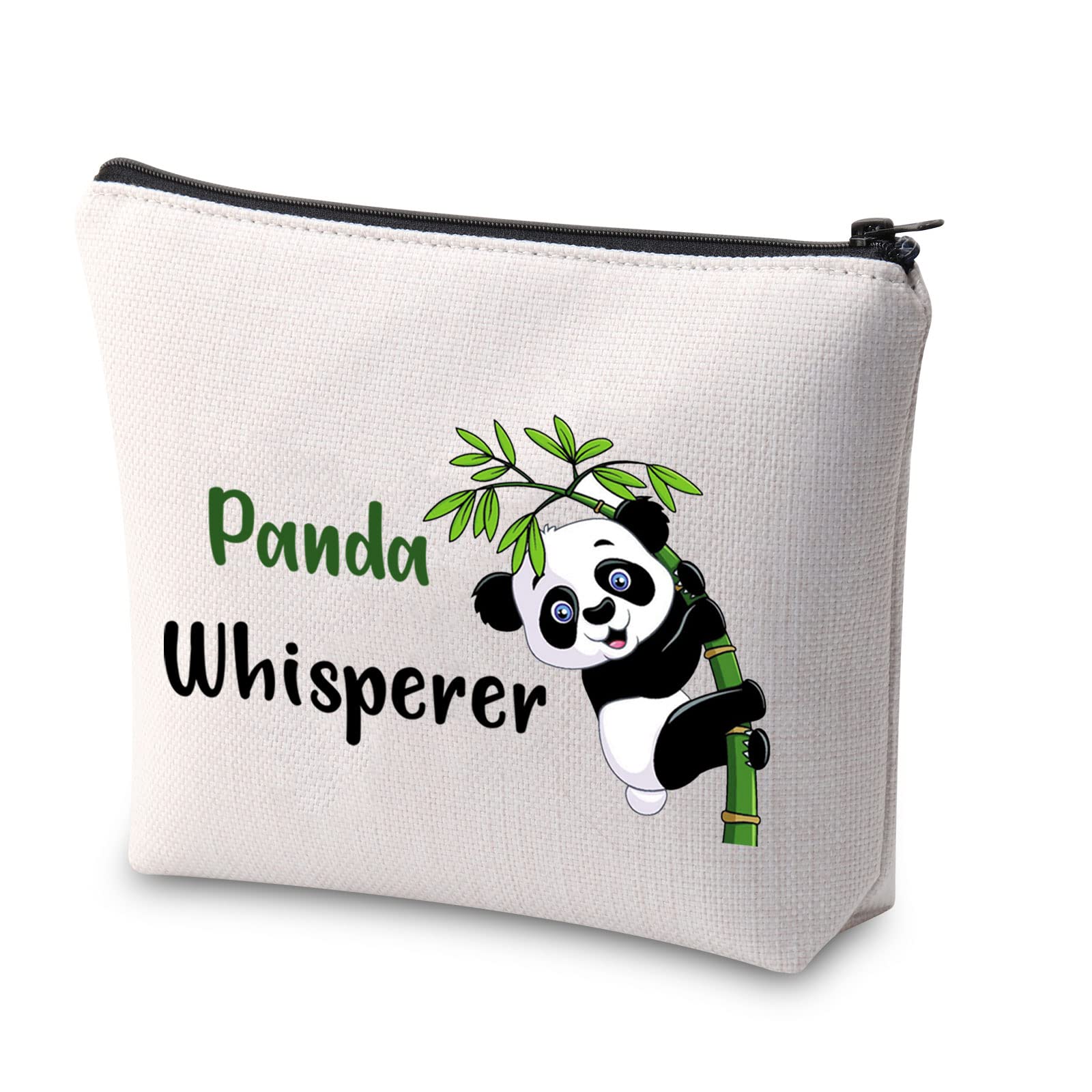 GenericPanda Whisperer Makeup Bag Panda Gifts for Girls Panda Lover Gifts Panda Bear Cute Panda Makeup Bag Zipper Pouch Travel Cosmetic Organizer