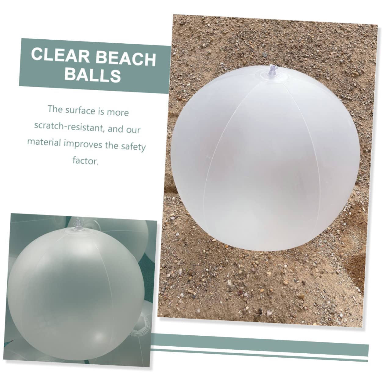 IMIKEYA 10Pcs Inflatable Beach Balls for Multi Function Outdoor Scratch Resistant Fun for Summer for Parties Photo Props Accessories