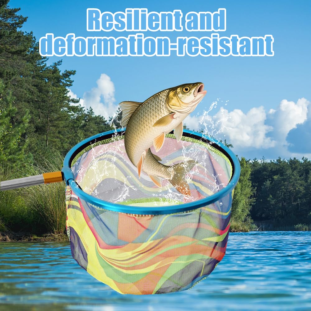 Teleskop Kescher Kinder, Schmetterlingsnetz mit Teleskopstange 66-173 cm Klein Fangnetz Outdoor, Angel Kescher für Kinder Mit Faltbarer Eimer für Insekten Fische Angeln Outdoor Strand Teich