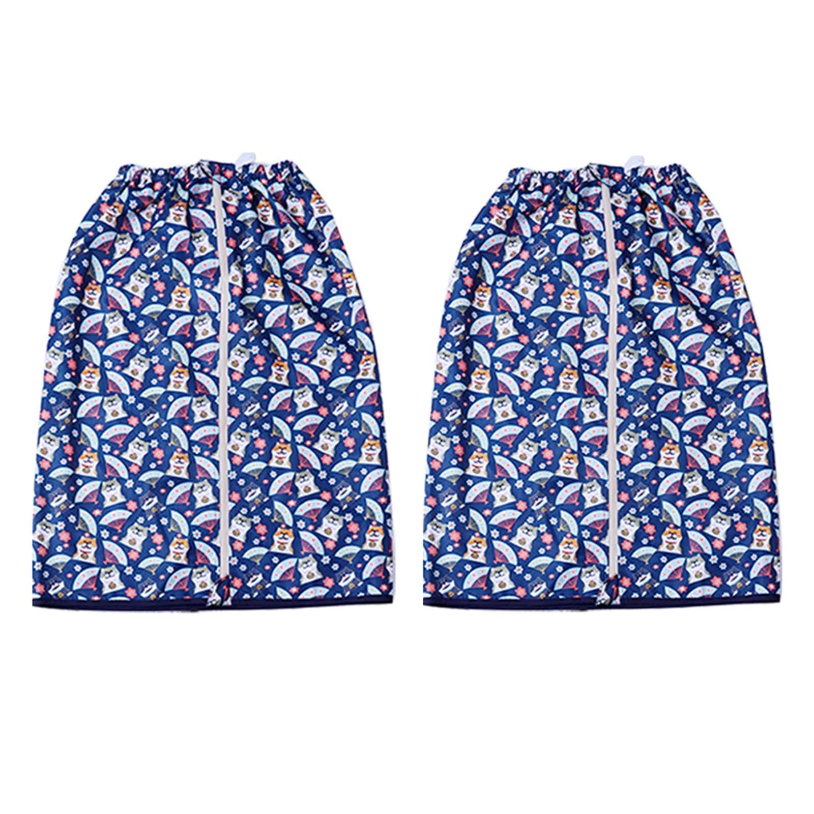 Traverse Letto Anziani per Adulti Gonna per Urina Assorbenti da Letto per Incontinenza, Morbido Telo Impermeabile Letto Lavabili in Lavatrice con Cerniera Regolabile(2pcs,XL_B)