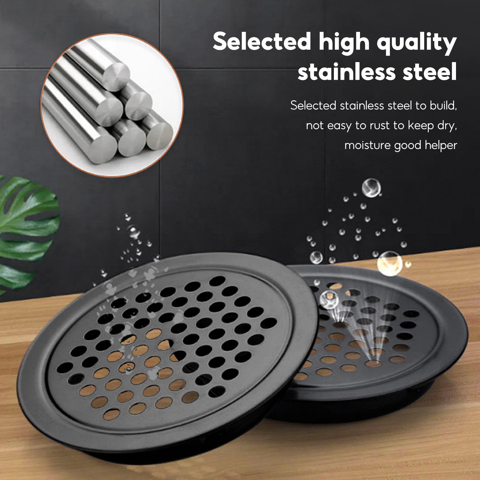 Stainless Steel Round Mesh Hole Air Vent Cover, 30 Pcs Stainless Steel Air Vent Hole - Image 4