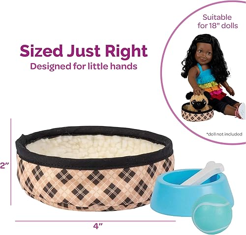 Vista 14 de Adora Yaxa Exclusive Amazing Pets - Mascota de felpa suave y tierna, incluye felpa de gato gris, portador, cama blanca con cuello rosa, cuenco