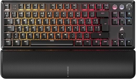 🚫 [CADUCADO] 🔥 CORSAIR K70 PRO TKL RGB Teclado para Juegos con Cable Magnético-Mecánico – Interruptores Ajustables MGX Hyperdrive Pre-Lubricados, SOCD y Disparo Rápido Simultáneos, 8.000 Hz, QWERTY – Negro | QWERTY ES, Magnético-Mecánico, Interruptores MGX Hyperdrive Pre-Lubricados, SOCD y Disparo Rápido Simultáneos, 8.000 Hz