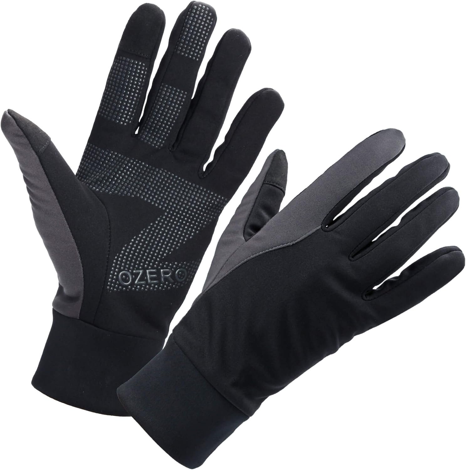 OZERO Winter Gloves for Men, Winter Warm Running Touch Screen Glove for