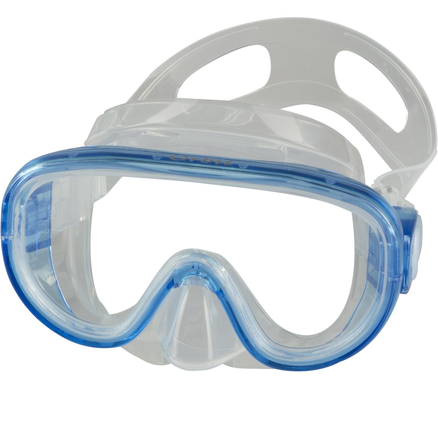IST Orbit Snorkel Set (White/Clear Blue, Small (2-5))