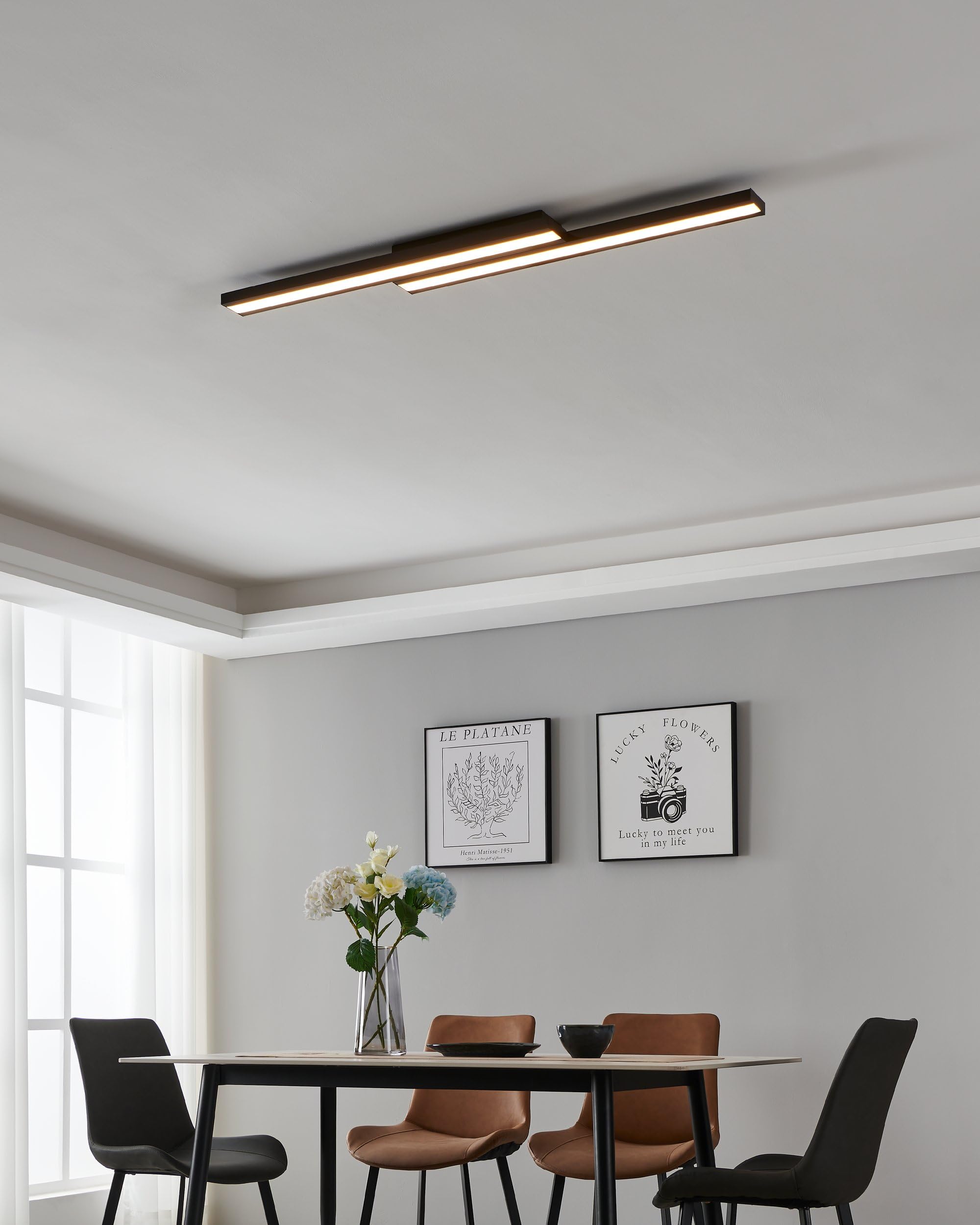 EGLO connect.z Smart-Home LED Panel Saliteras-Z, ZigBee | App und Sprachsteuerung Alexa, Lichtfarbe einstellbar (warmweiß-kaltweiß), RGB, dimmbar, Metall Deckenlampe schwarz
