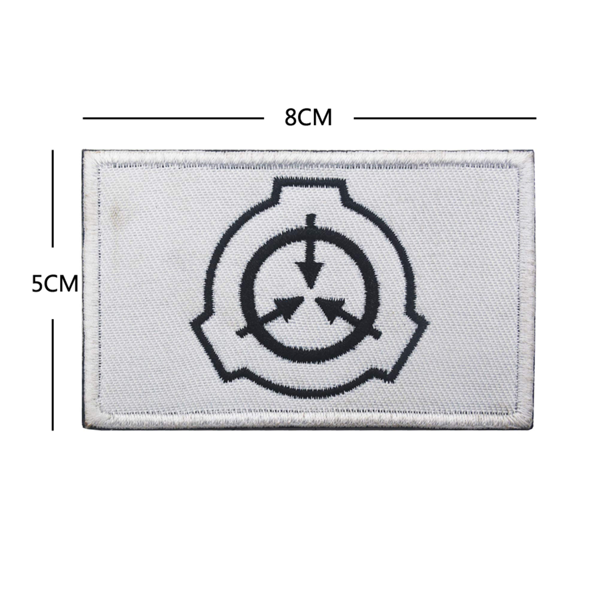 SCP Containment Procedures Foundation Secure Contain Protect Tactical Hook Patch Badges Emblem Applique Hook Patches für Kleidung Rucksack Zubehör (mehrfarbig)
