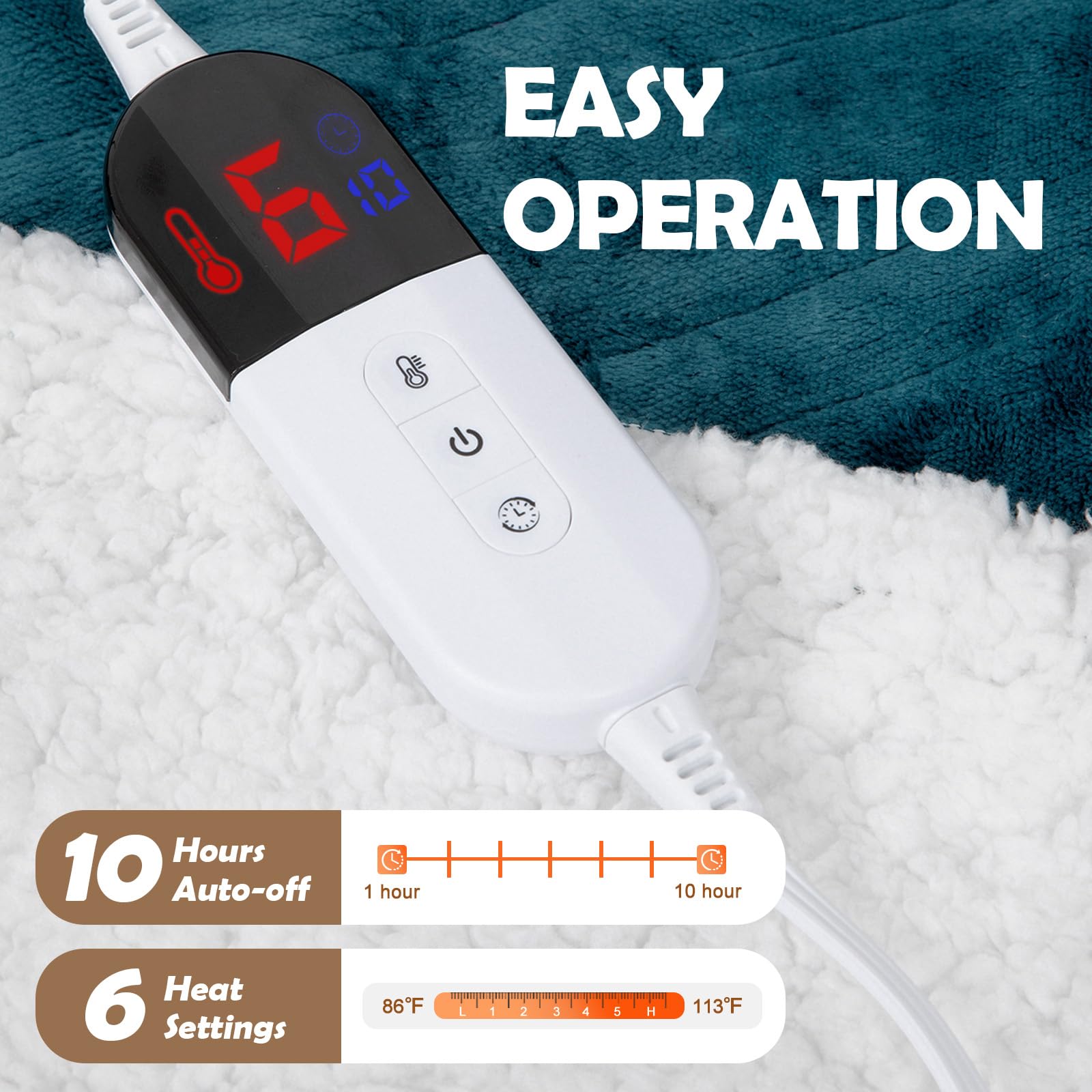 HOW'S MY HOUSE Heated Blanket 72