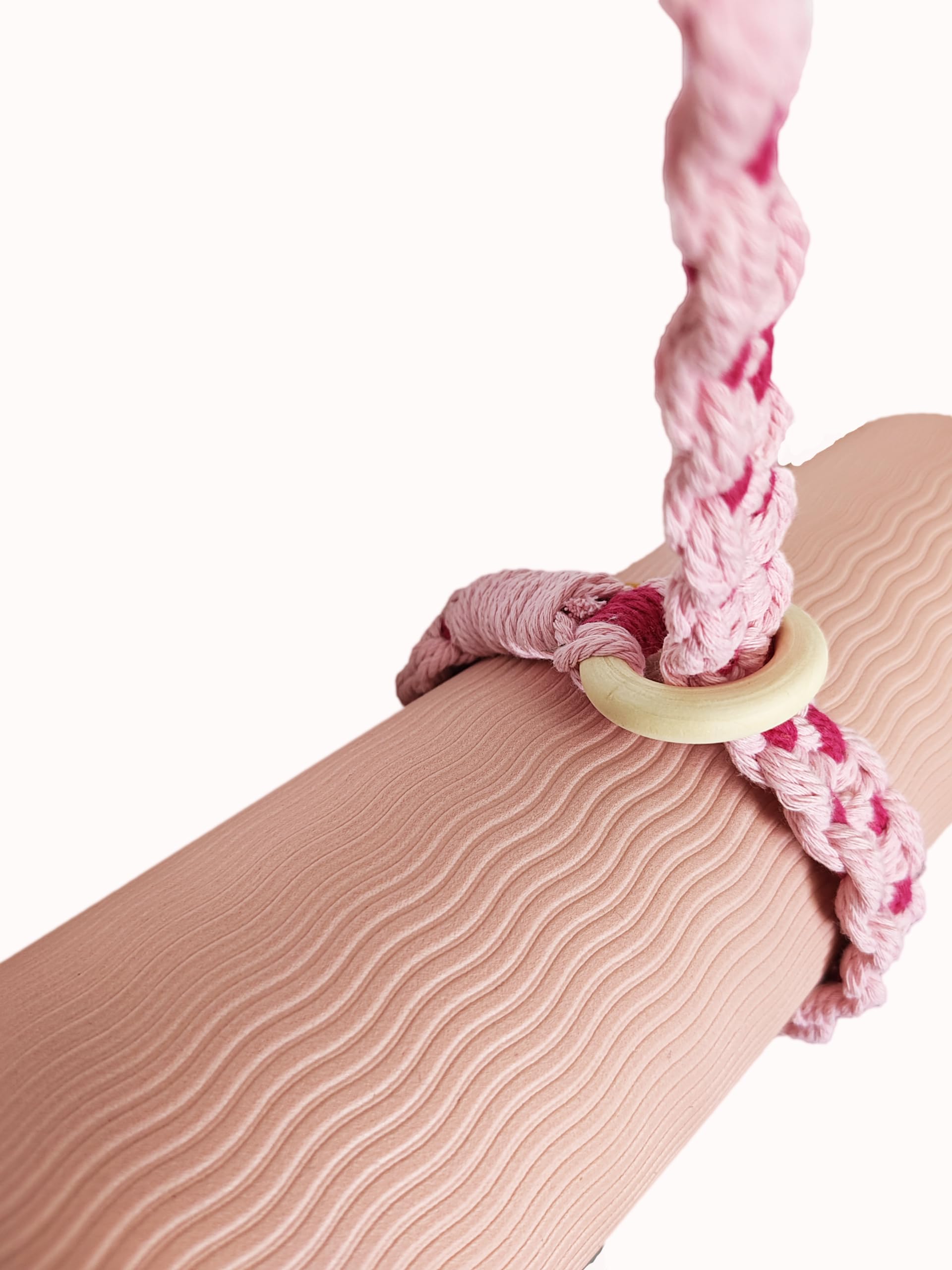 kiido Correa de transporte para esterilla de yoga de macramé [alfombrilla no incluida], correa multiusos tejida a mano para tu esterilla de yoga, esterilla de ejercicio