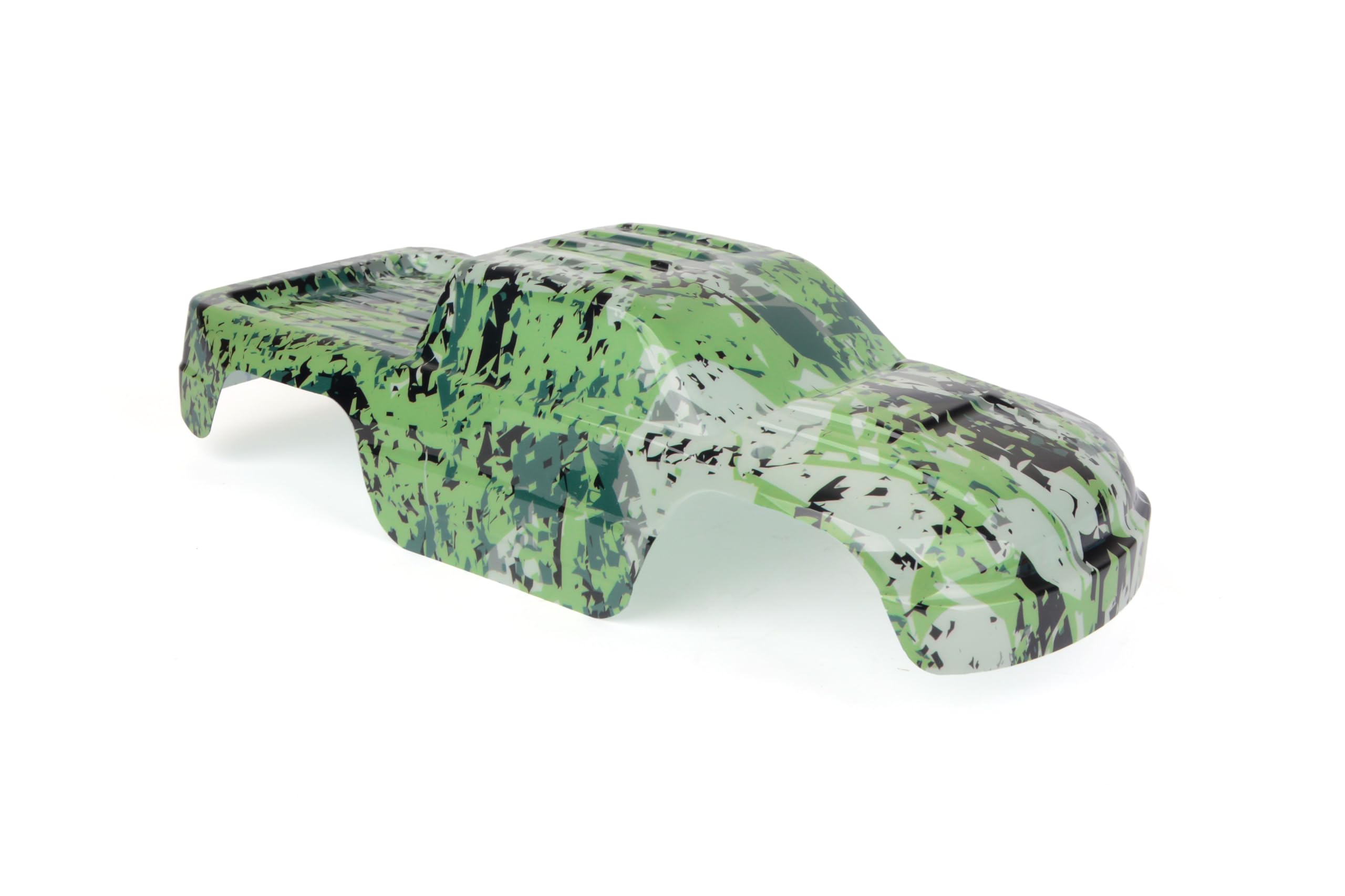 SummitLink Custom RC Car Body For 1/10 Slash - Muddy Green/White/Black, Pre-Painted & Drilled