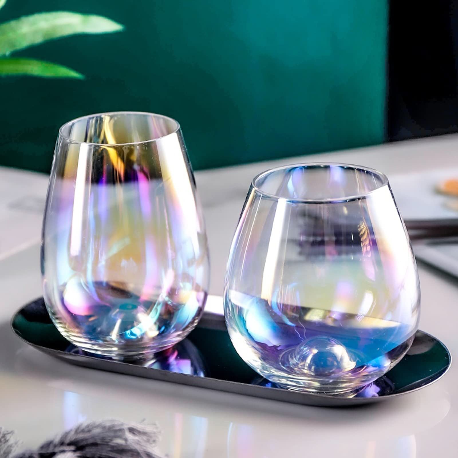 Bicchieri Acqua Vetro Occhiali da bere domestici Bicchieri in pelle di vino in argento bicchieri bicchieri di vetro tazza di vetro cocktail vetro whisky vetro senza testa gin occhiali Bicchieri Acqua