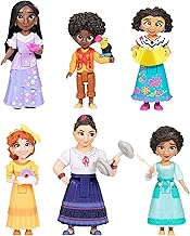 Figuras de Muñecas Disney Encanto, Set de 6 de la Familia Madrigal Cada una con un Accesorio - Ideal para Jugar con La Casa Madrigal