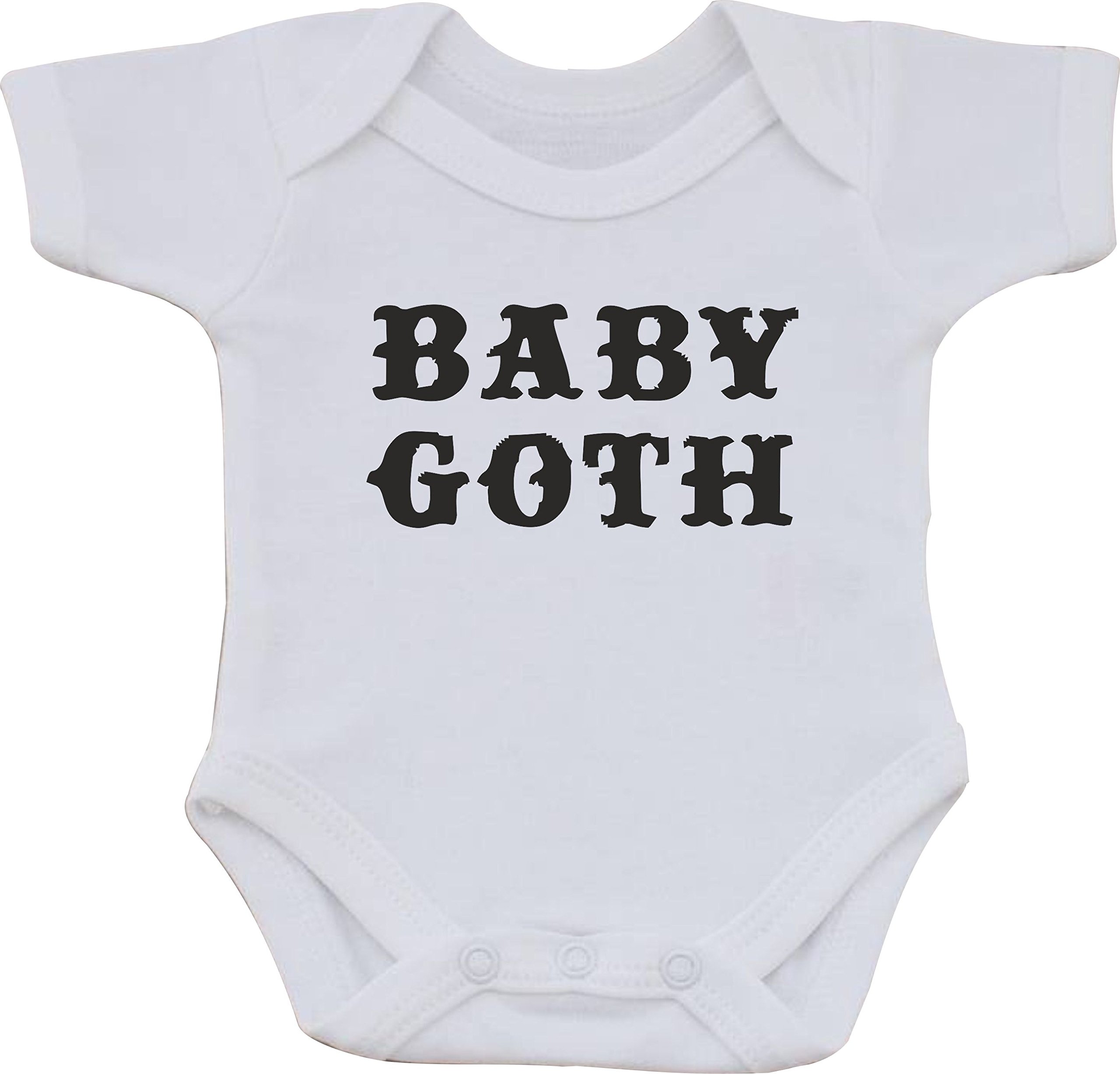 magic moments BABY GOTH FUNNY GOTHIC 100% COTTON BABY VEST OR BIB (0 to 3 months)