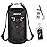 Piscifun Dry Bag, Waterproof Floating Backpack 40L with Waterproof Phone Case for Boating, Kayaking, Fishing, Black 40L
